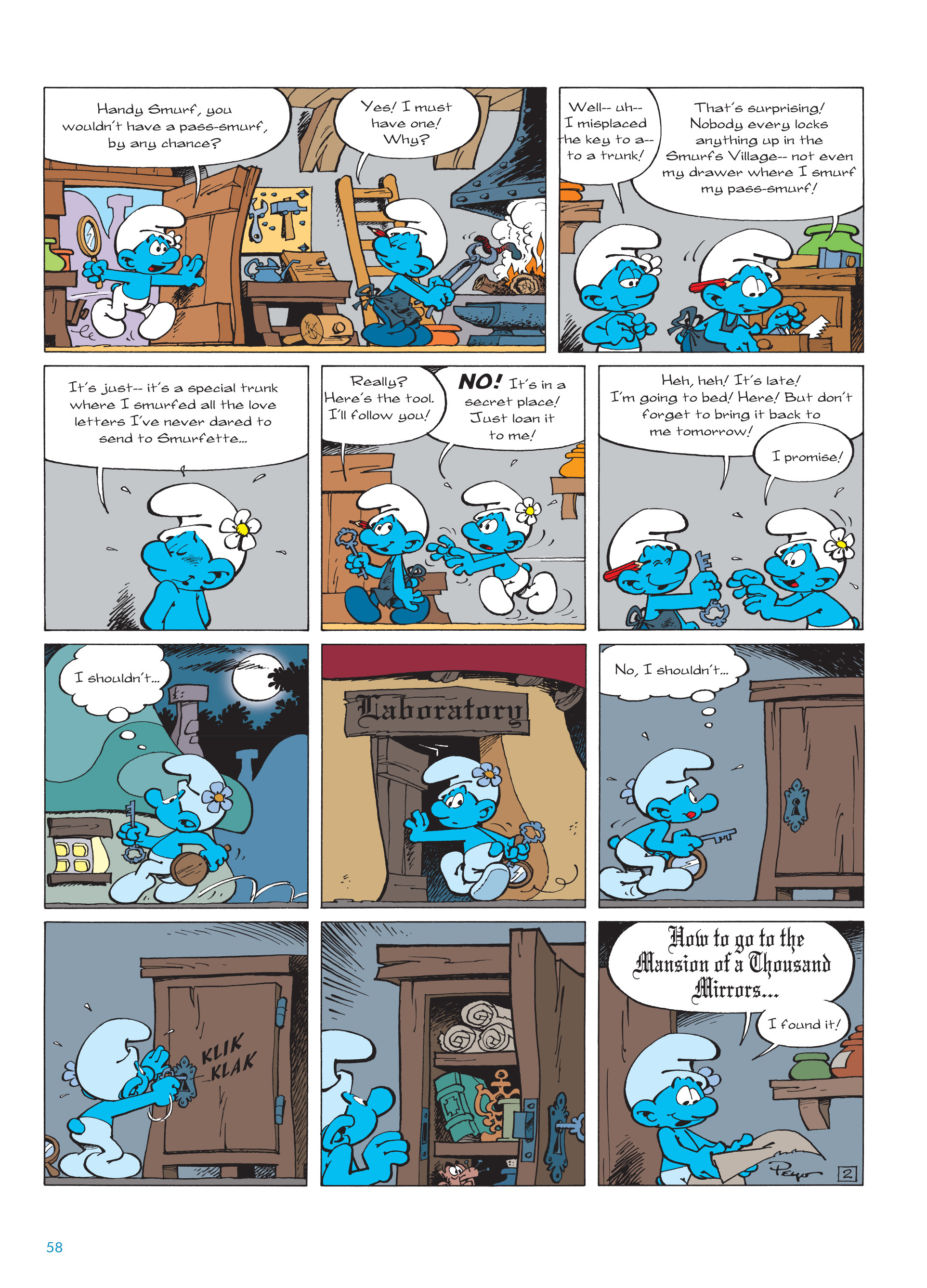 Read online The Smurfs comic -  Issue #22 - 59