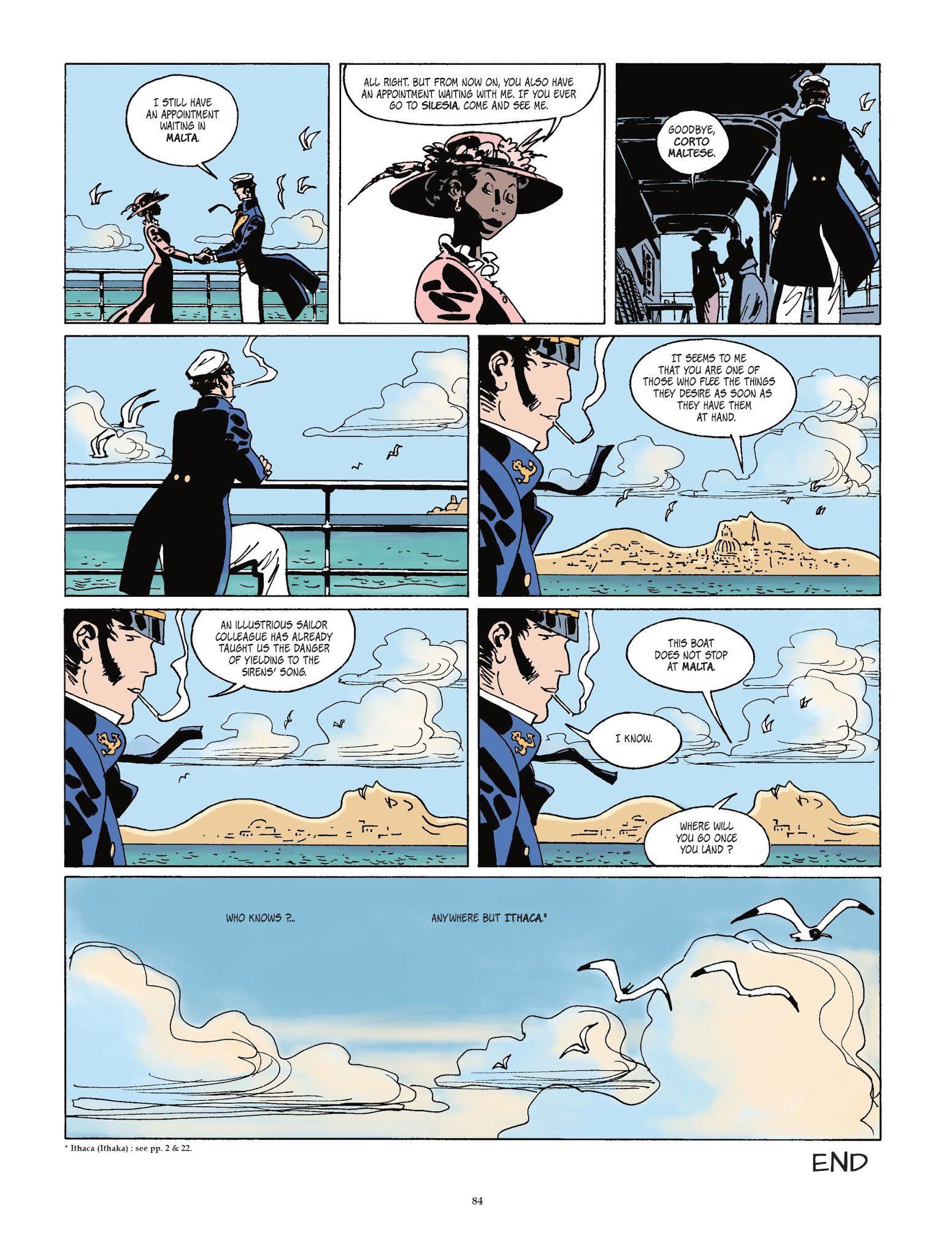 Read online Corto Maltese [GER] comic -  Issue #16 - 84