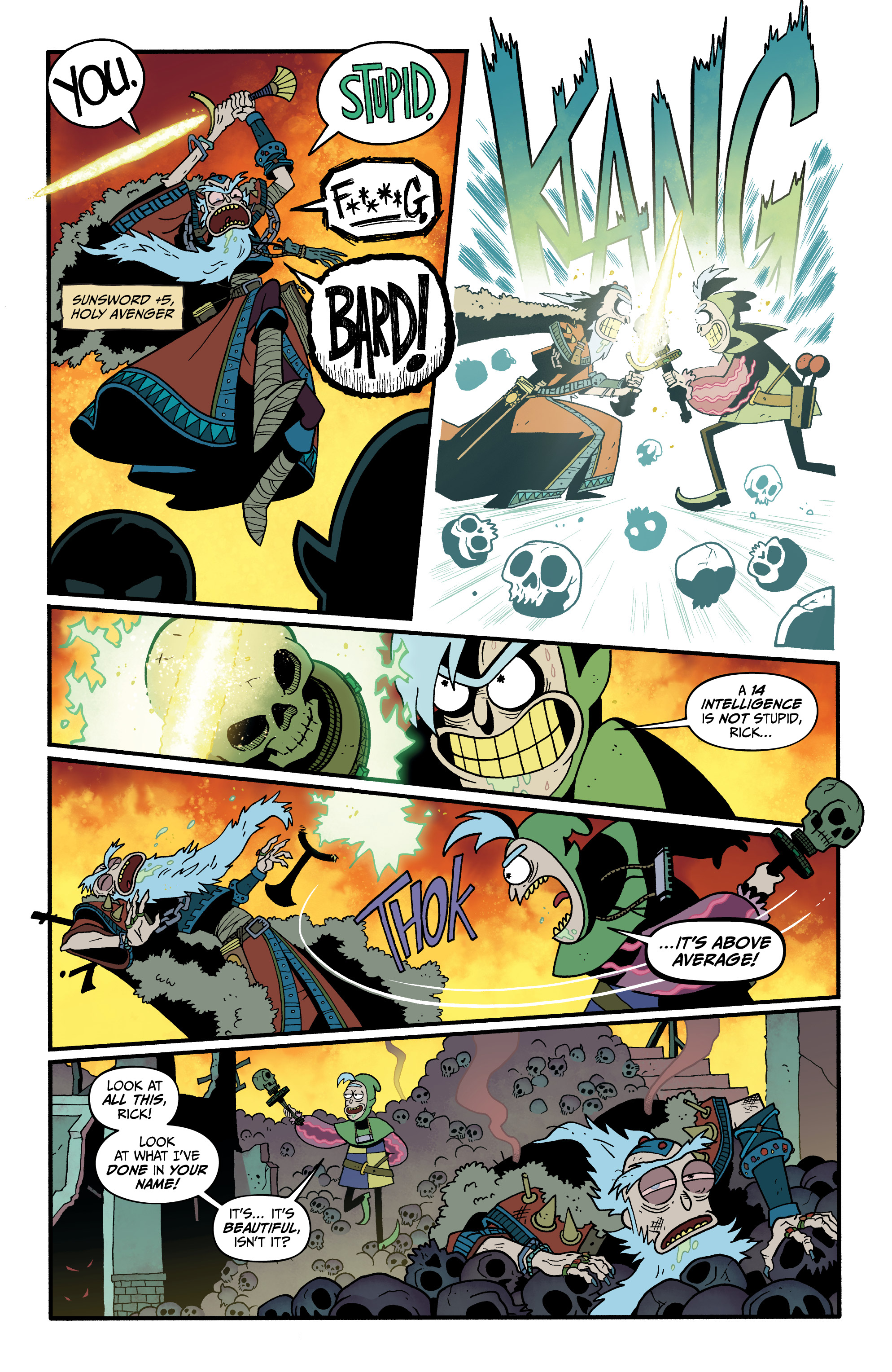 Read online Rick and Morty vs. Dungeons & Dragons II: Painscape comic -  Issue #4 - 16