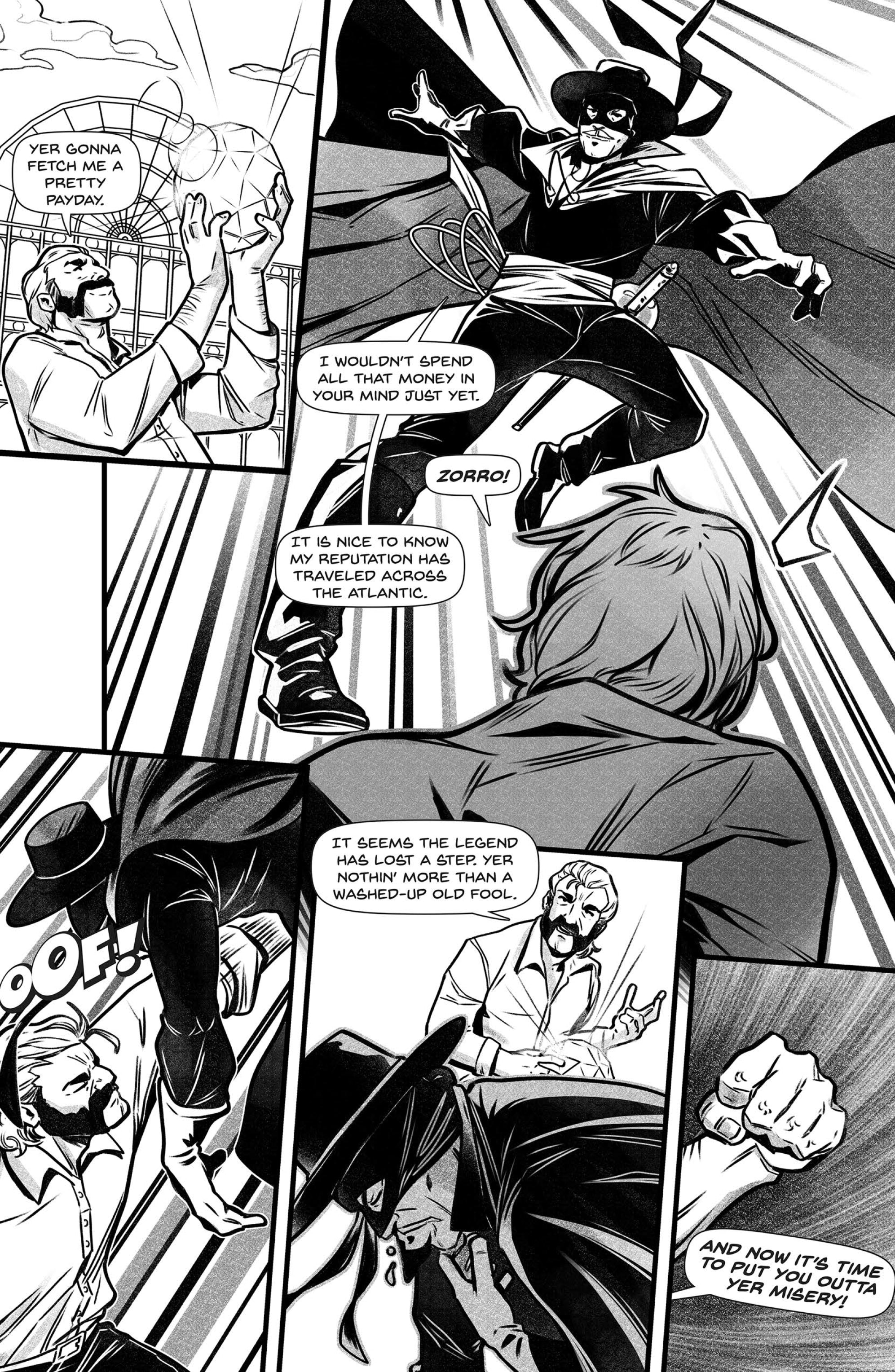 Read online Zorro Black & White Noir comic -  Issue # Full - 4