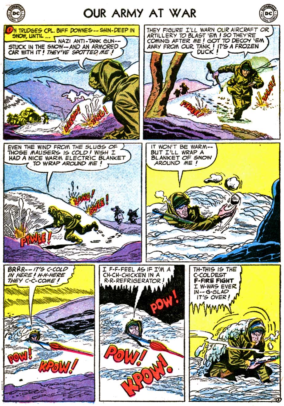 Read online Our Army at War (1952) comic -  Issue #43 - 28