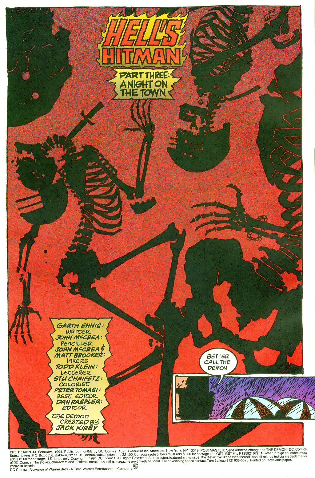 Read online The Demon (1990) comic -  Issue #44 - 3
