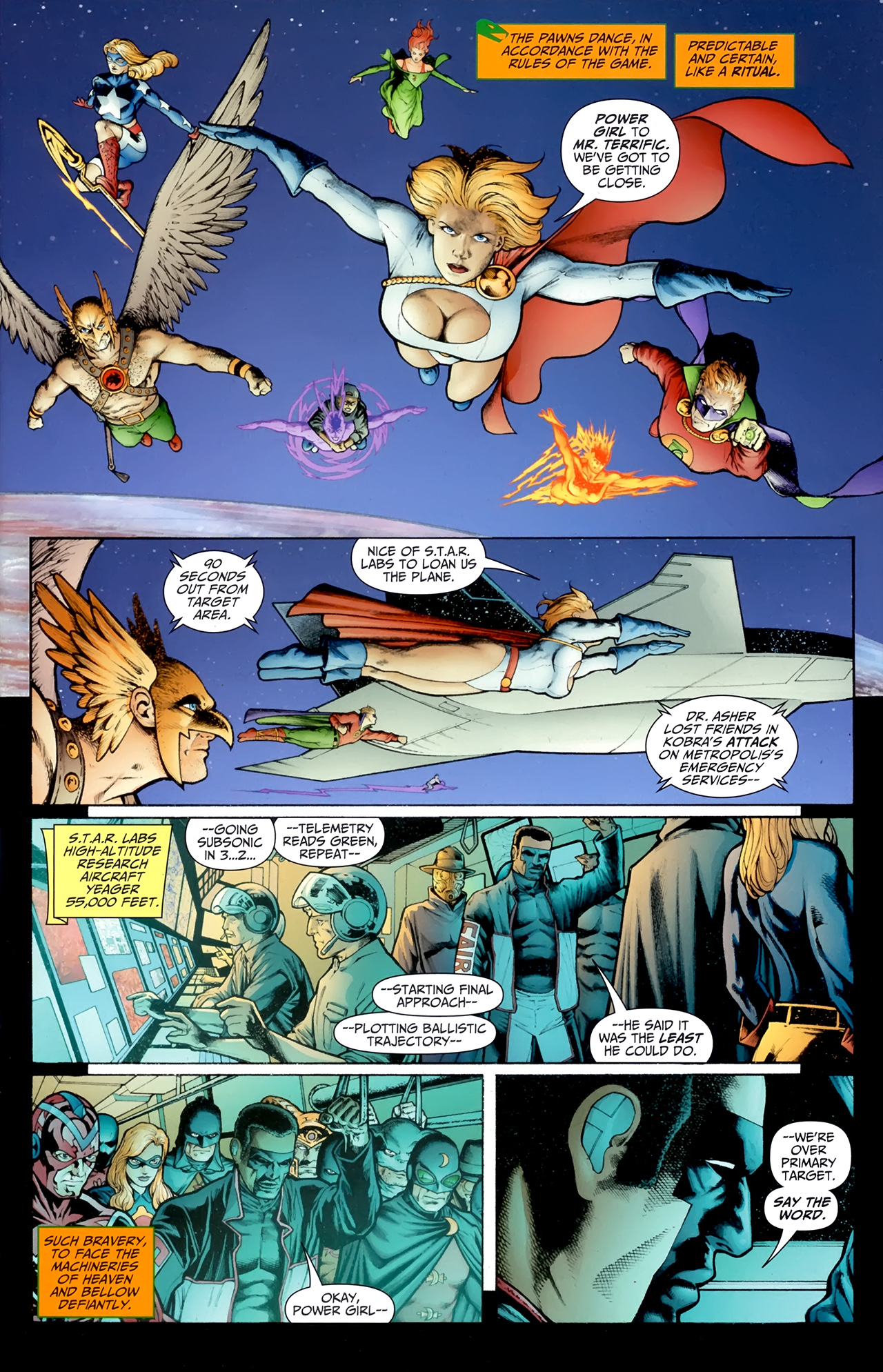 Read online JSA vs. Kobra comic -  Issue #5 - 2
