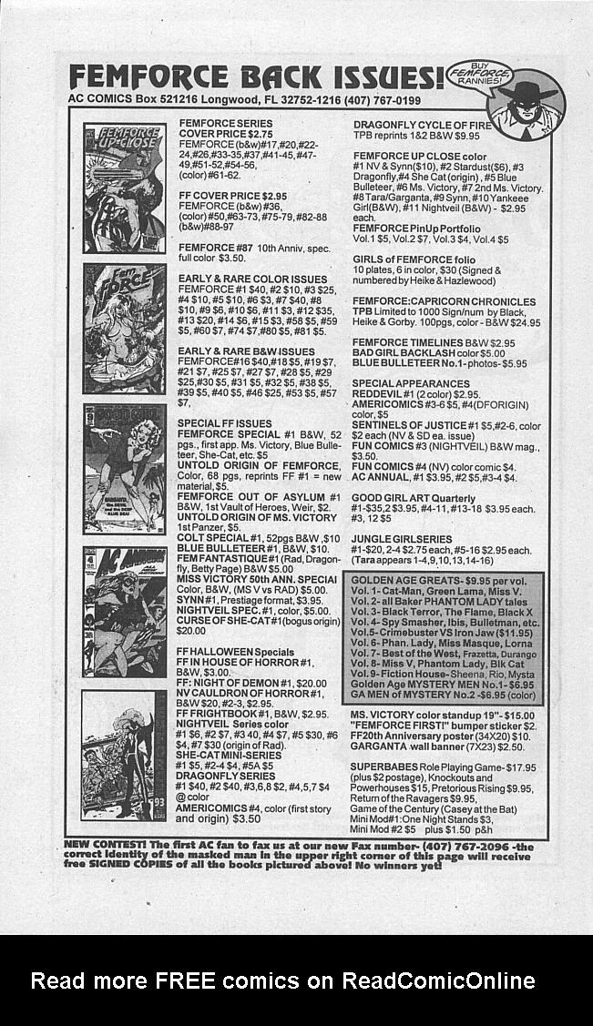 Read online Femforce comic -  Issue #96 - 34