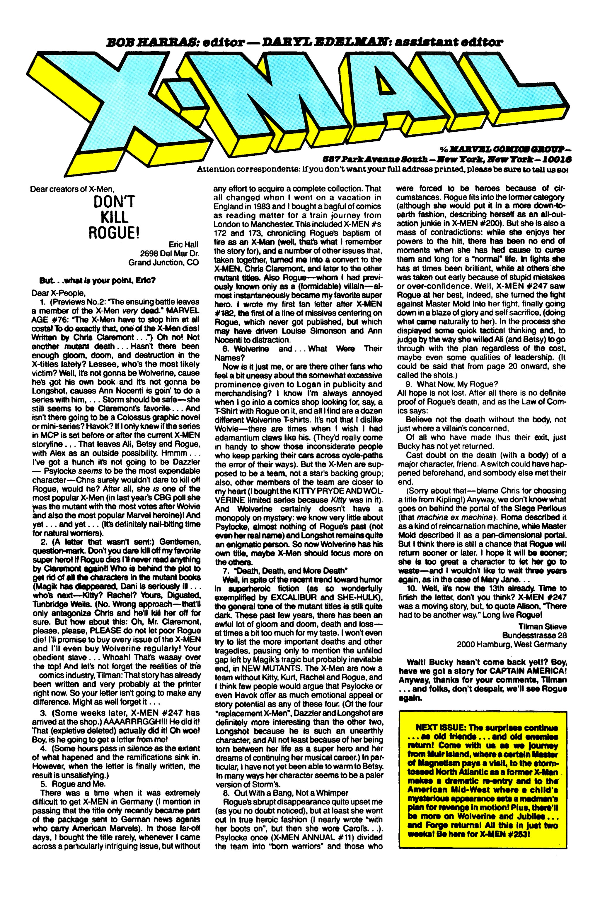 Read online Uncanny X-Men (1963) comic -  Issue #252 - 25