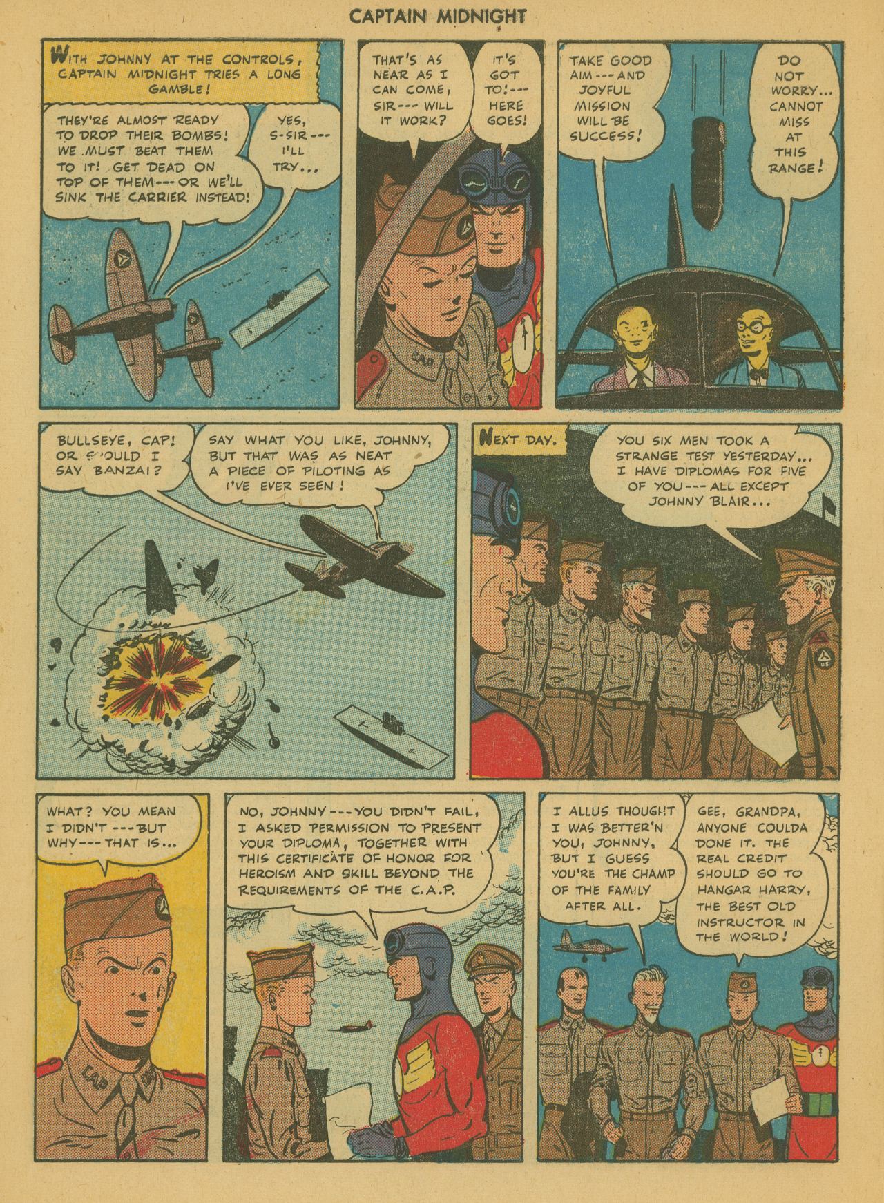 Read online Captain Midnight (1942) comic -  Issue #36 - 10
