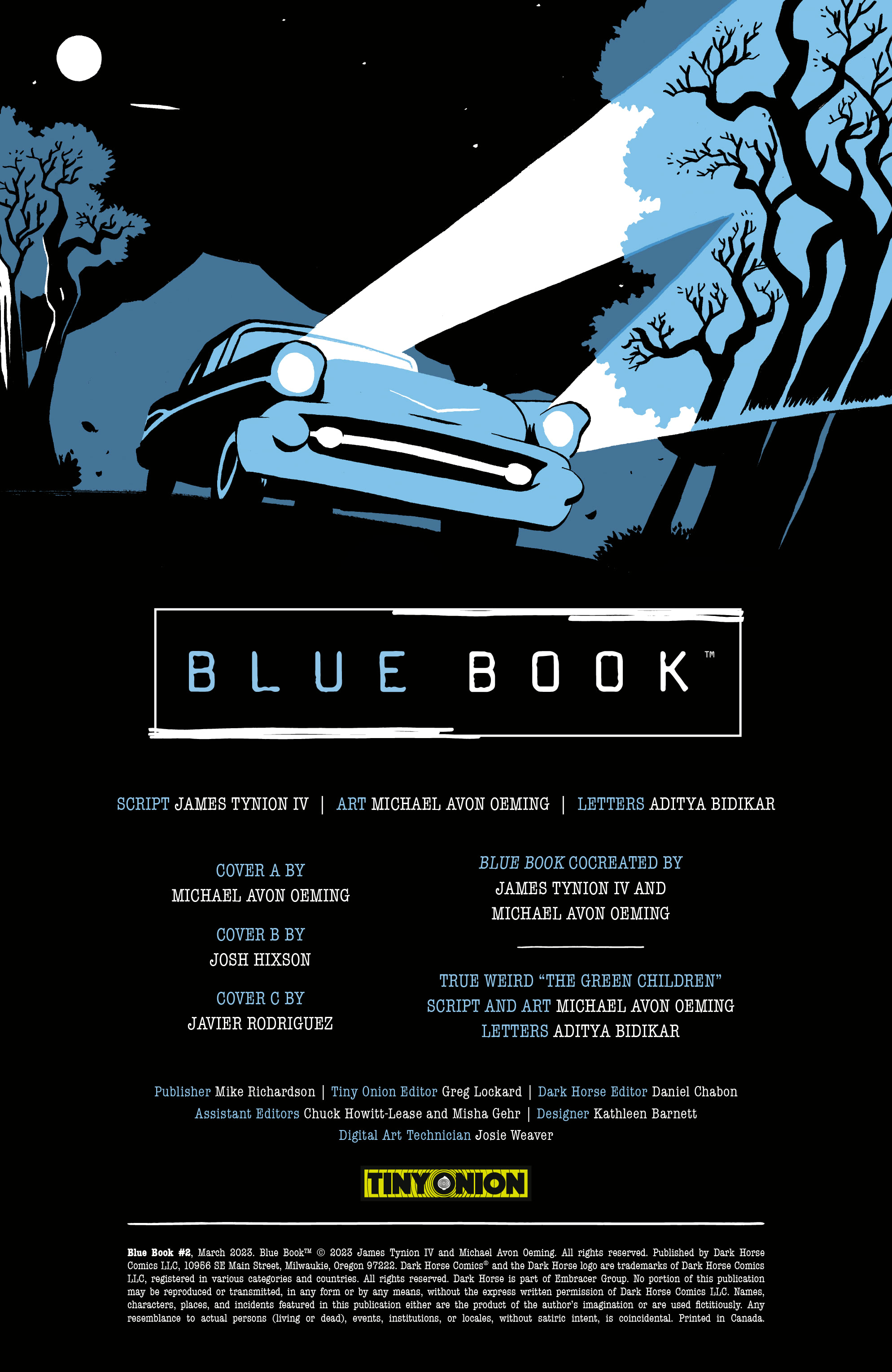 Read online Blue Book comic -  Issue #2 - 2