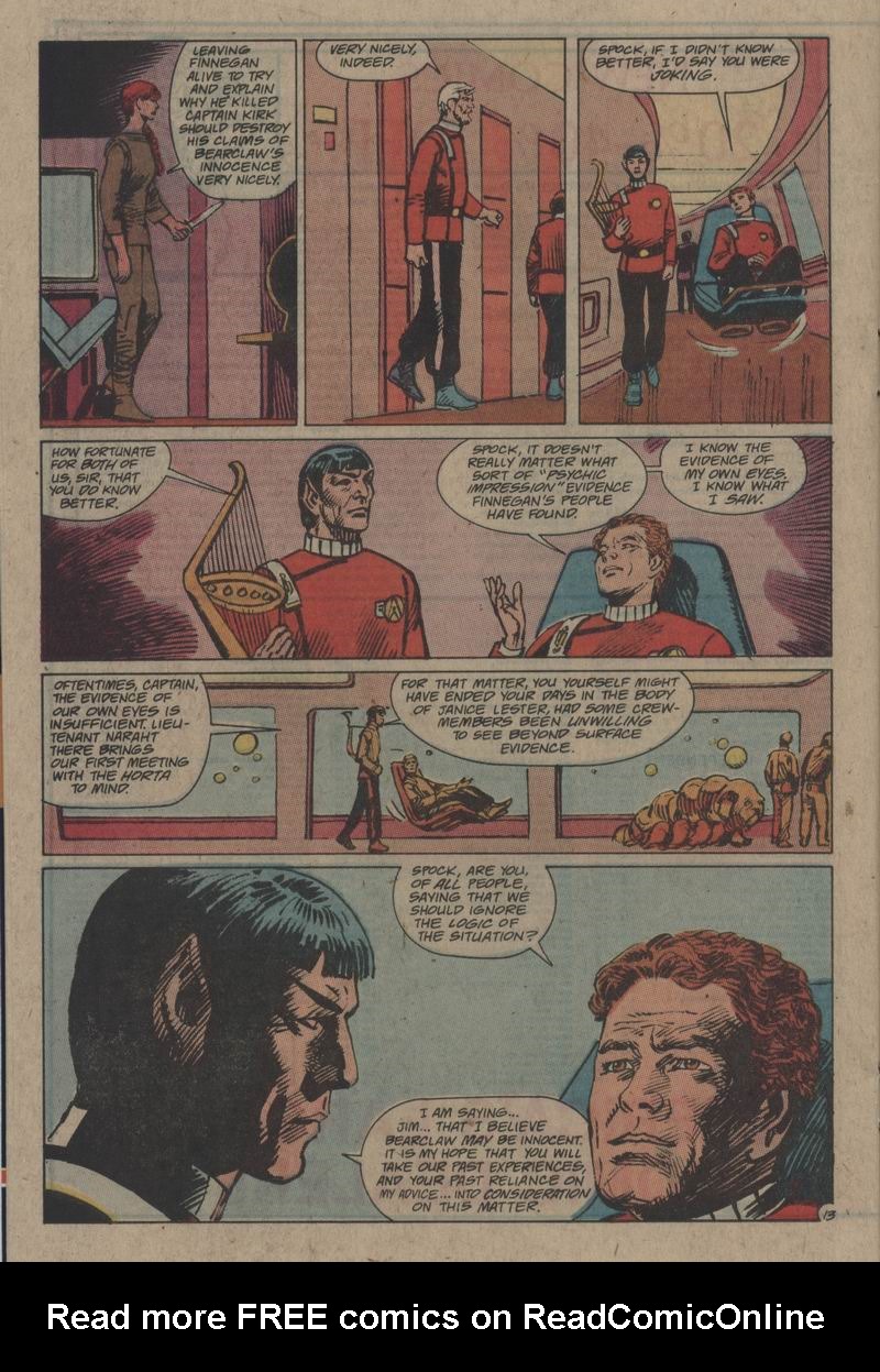 Read online Star Trek (1984) comic -  Issue #55 - 13