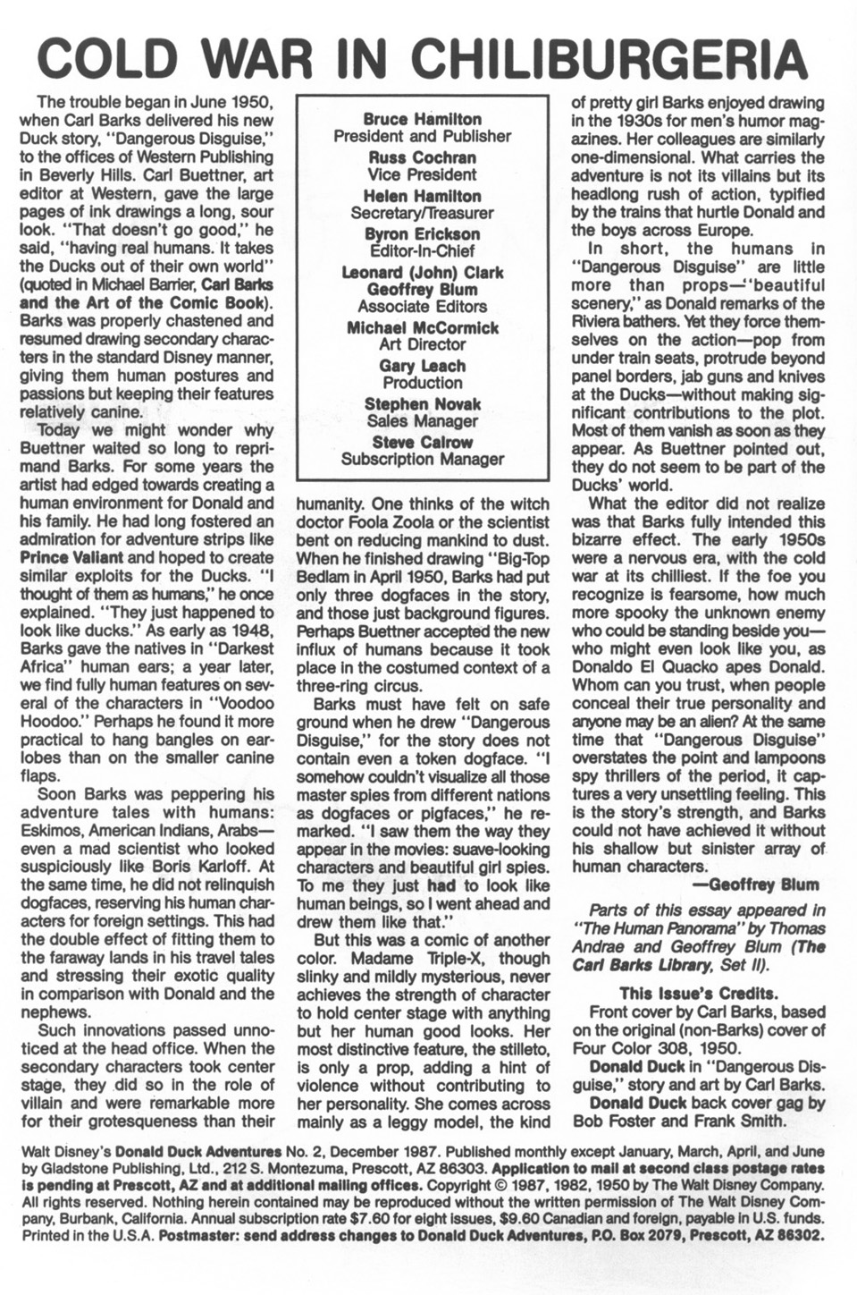 Read online Walt Disney's Donald Duck Adventures (1987) comic -  Issue #2 - 2