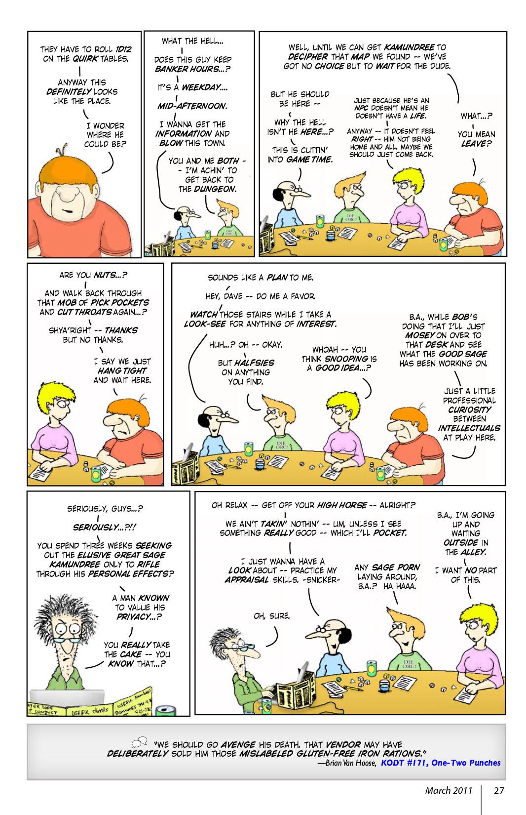 Read online Knights of the Dinner Table comic -  Issue #173 - 29