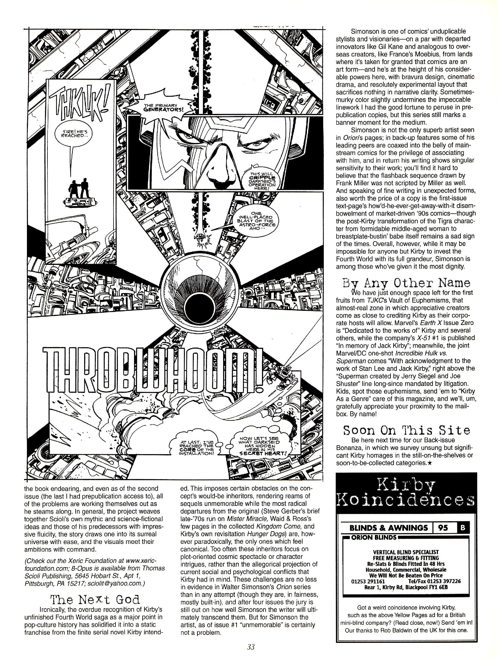 Read online The Jack Kirby Collector comic -  Issue #29 - 33