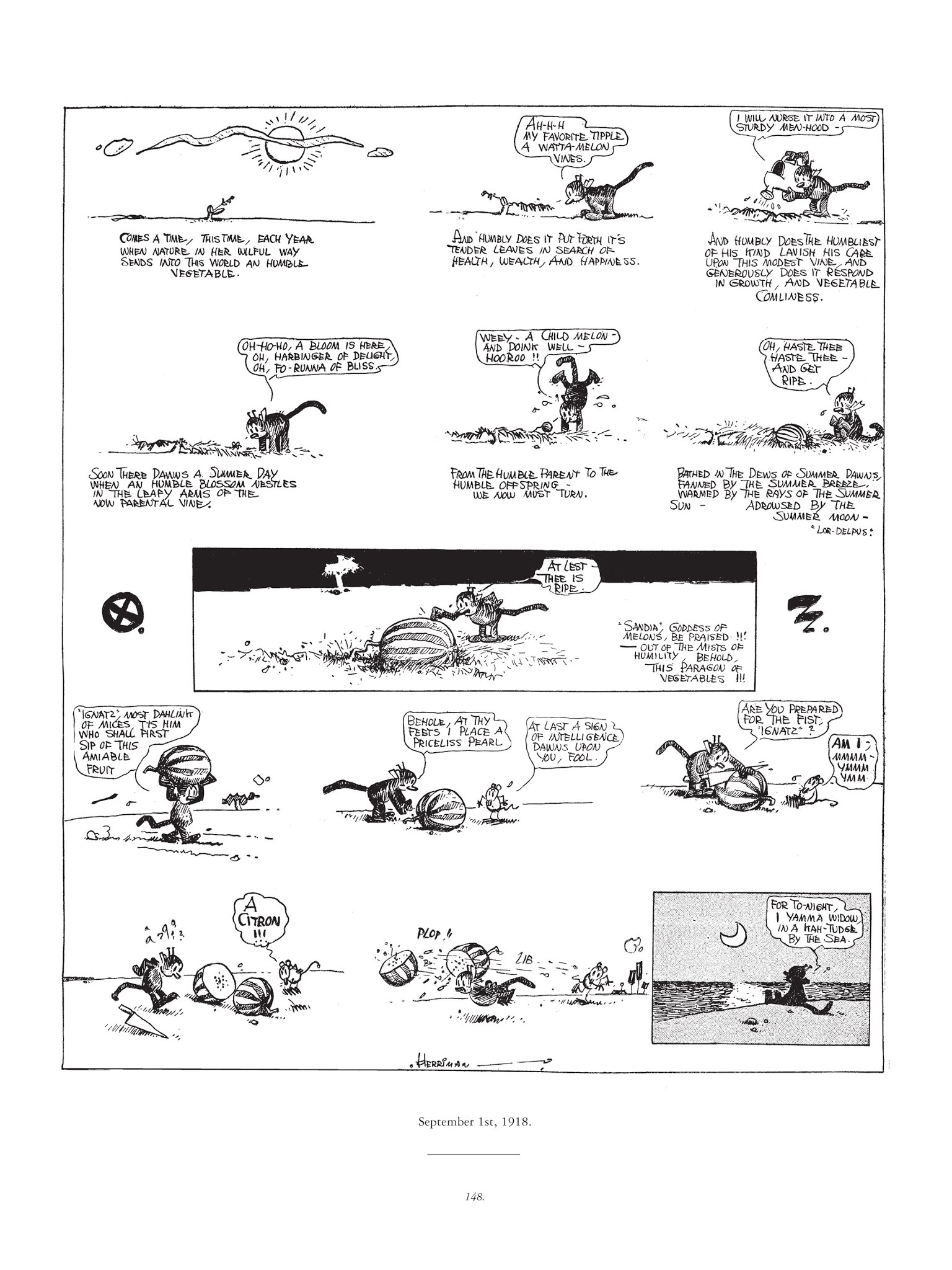 Read online Krazy & Ignatz comic -  Issue # TPB 1 - 148