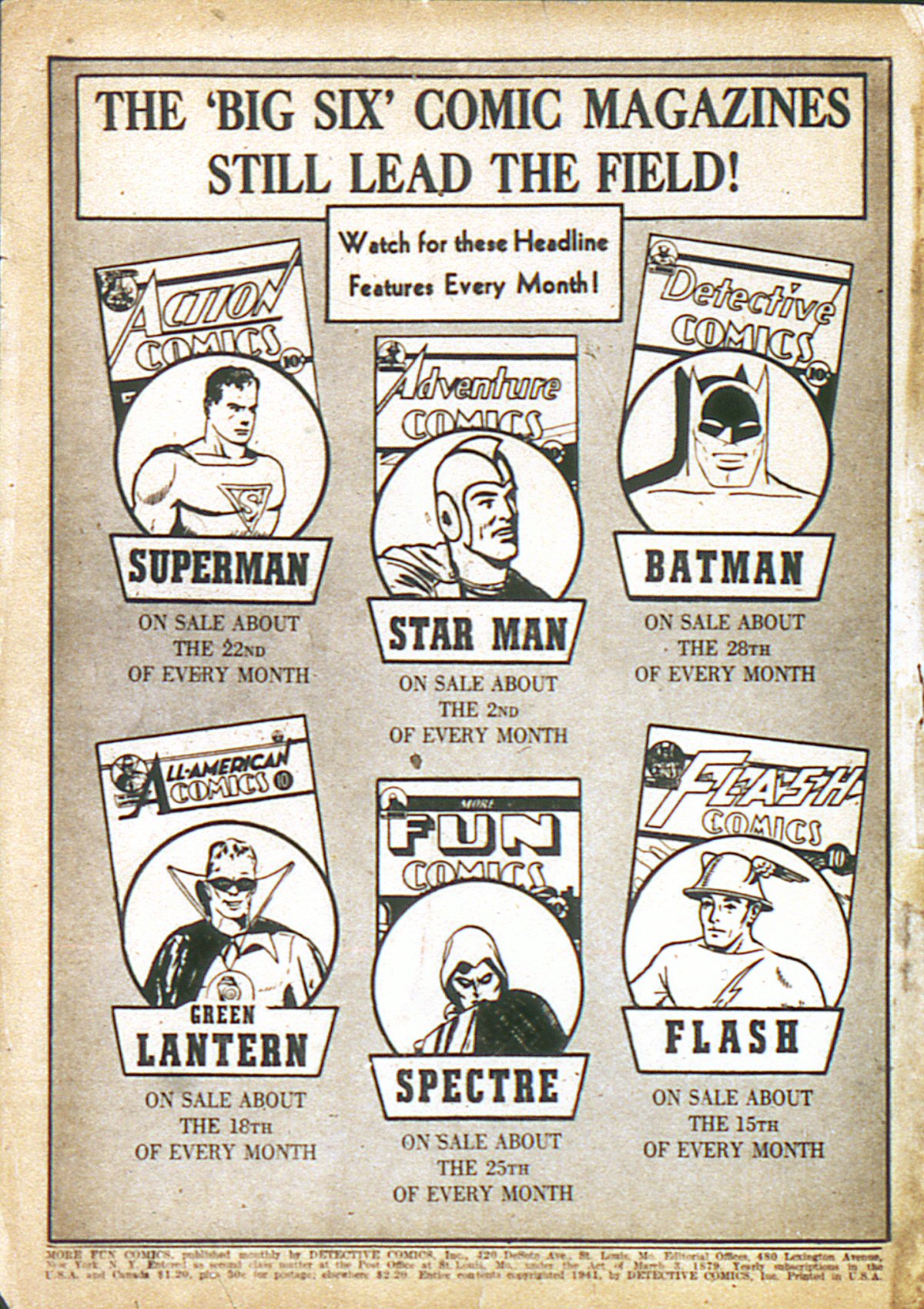 Read online More Fun Comics comic -  Issue #66 - 2