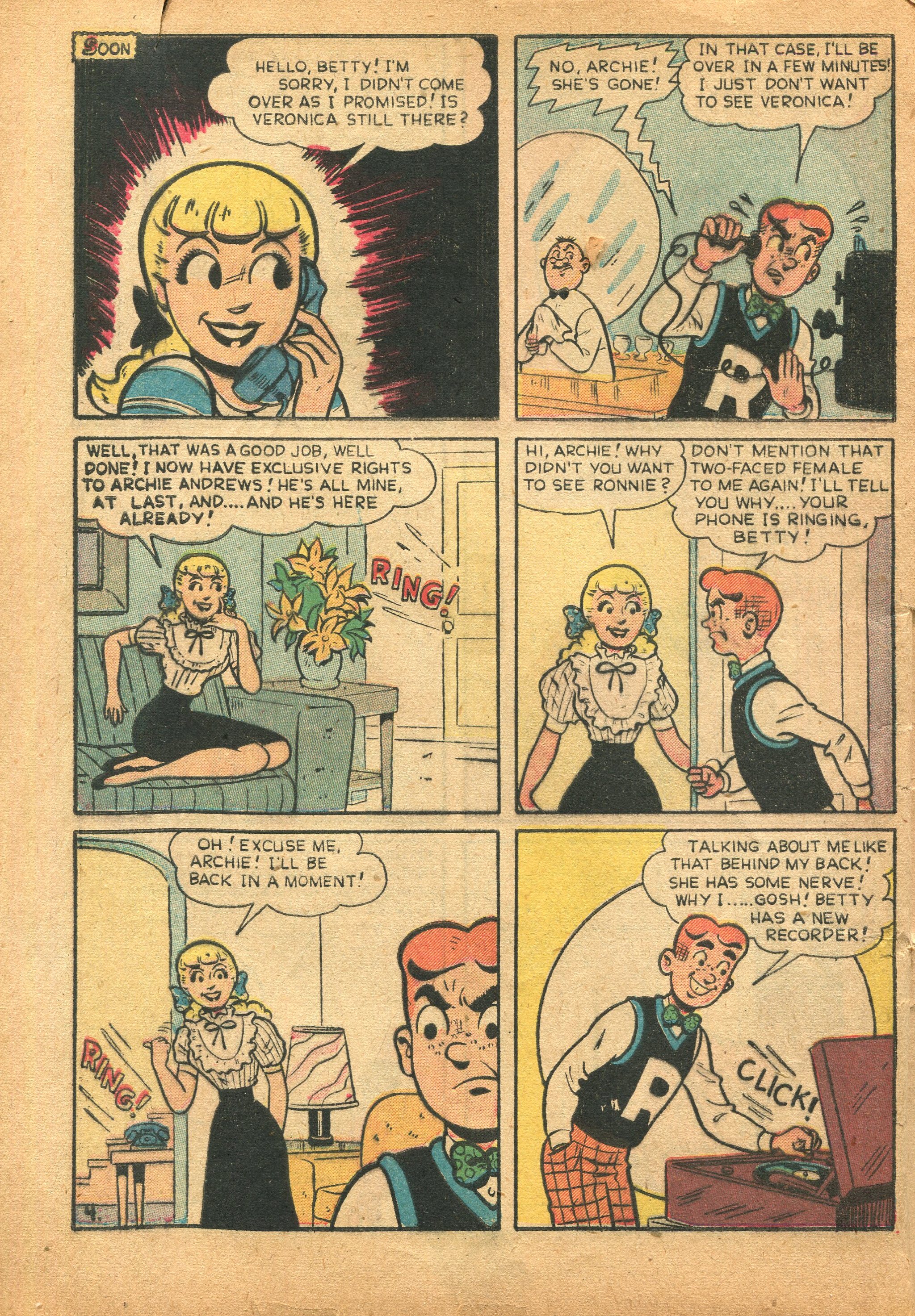 Read online Archie's Girls Betty and Veronica comic -  Issue #6 - 6