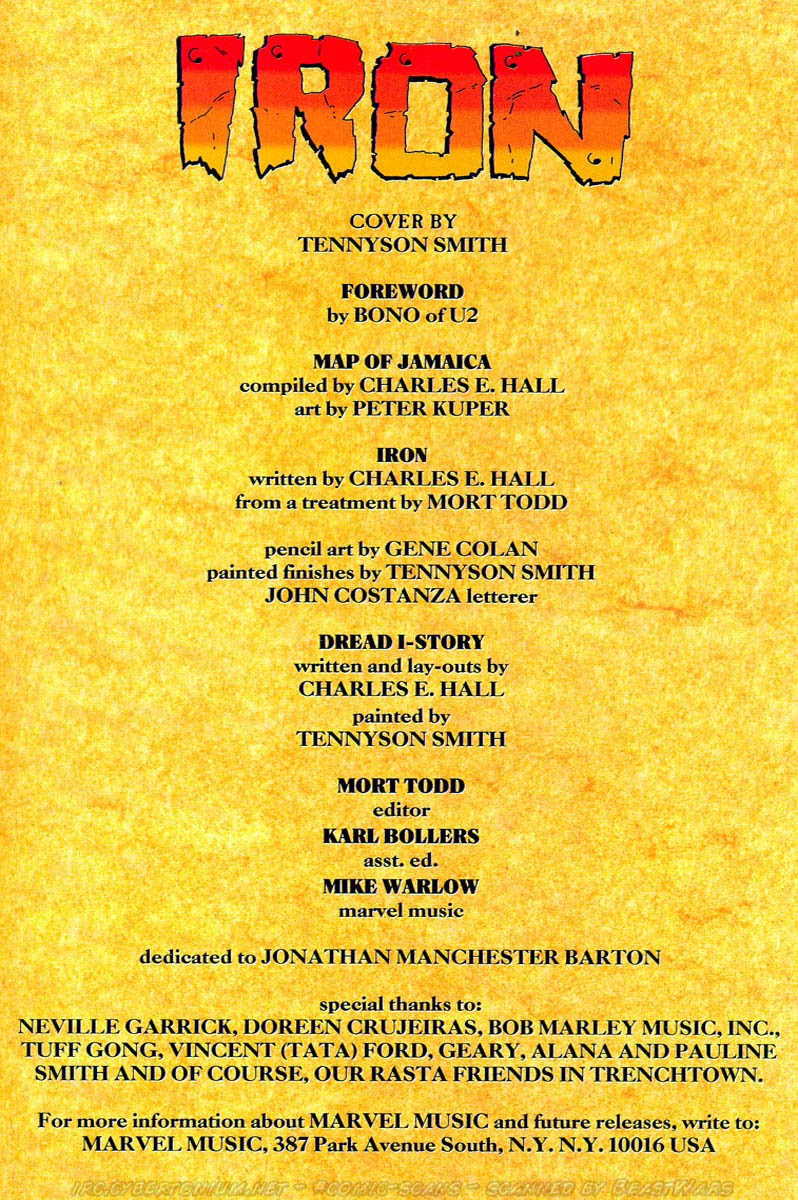 Read online Bob Marley: Tale of the Tuff Gong comic -  Issue #1 - 4