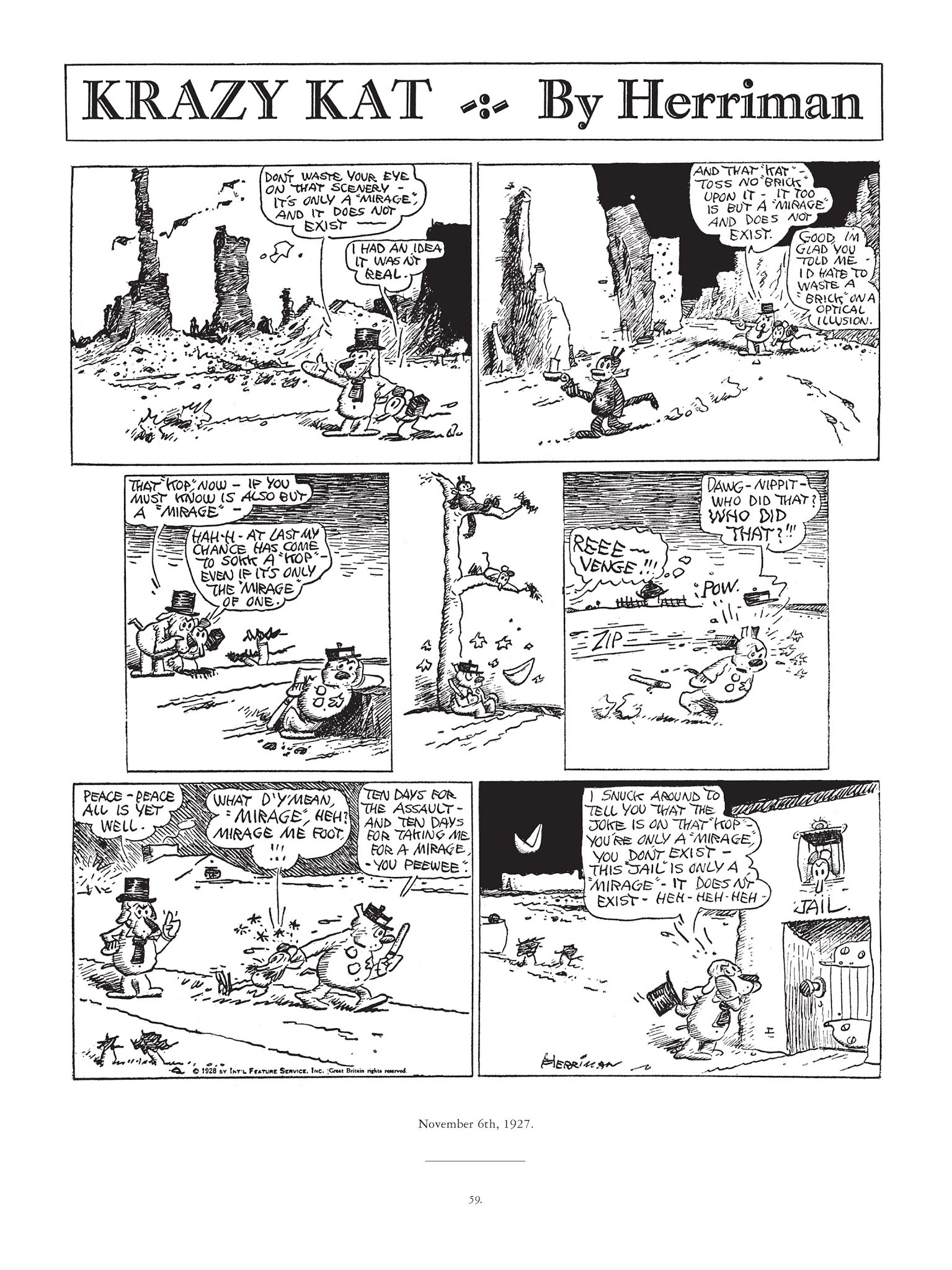 Read online Krazy & Ignatz comic -  Issue # TPB 5 - 59
