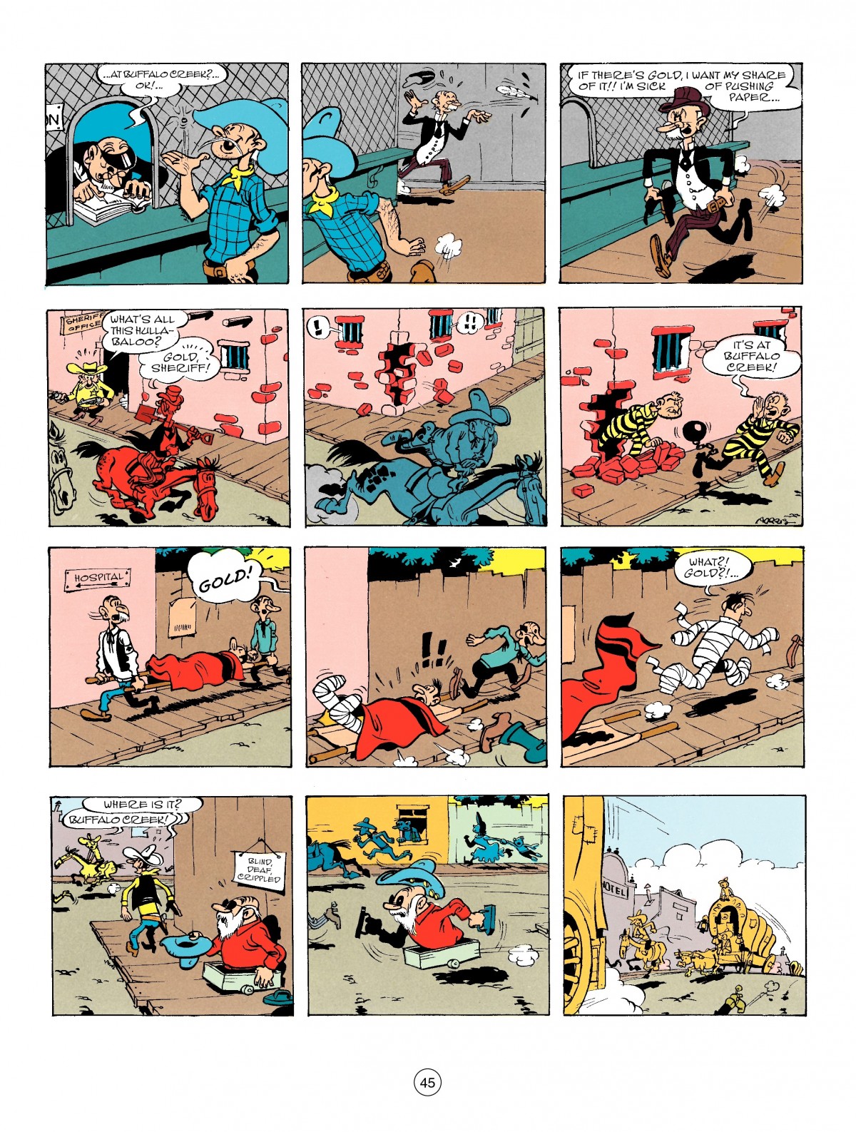 Read online A Lucky Luke Adventure comic -  Issue #54 - 45