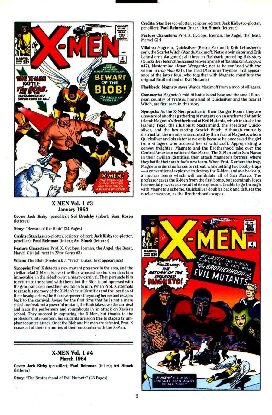 Read online The Official Marvel Index To The X-Men (1994) comic -  Issue #1 - 4