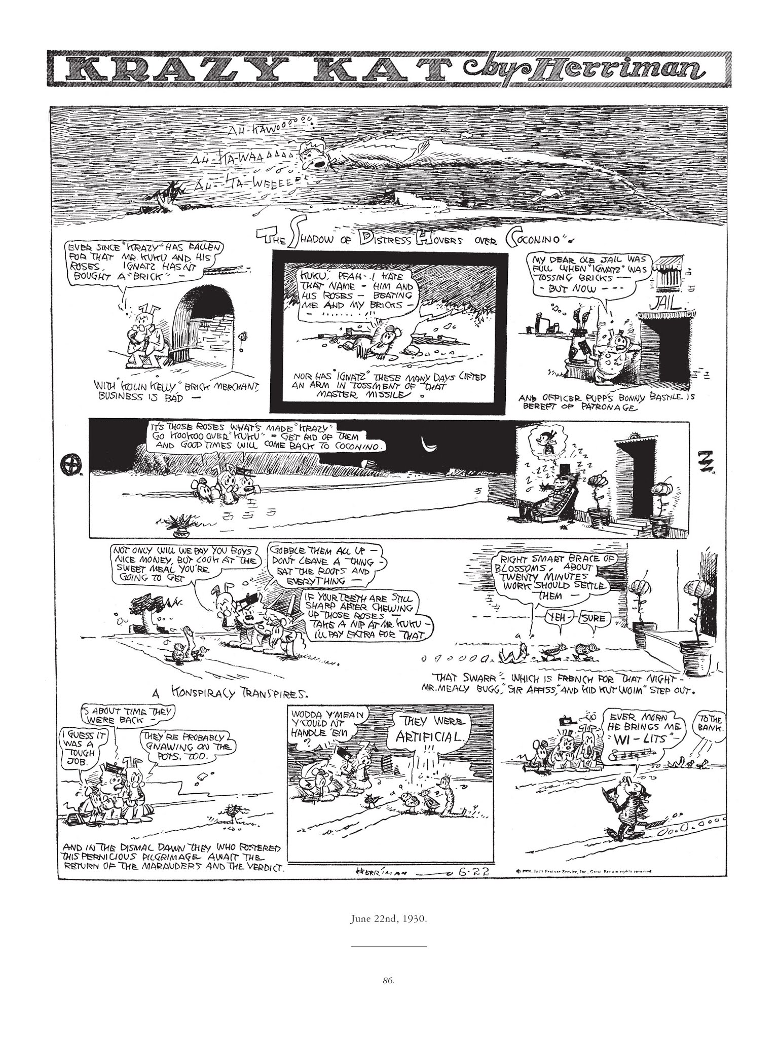 Read online Krazy & Ignatz comic -  Issue # TPB 6 - 84