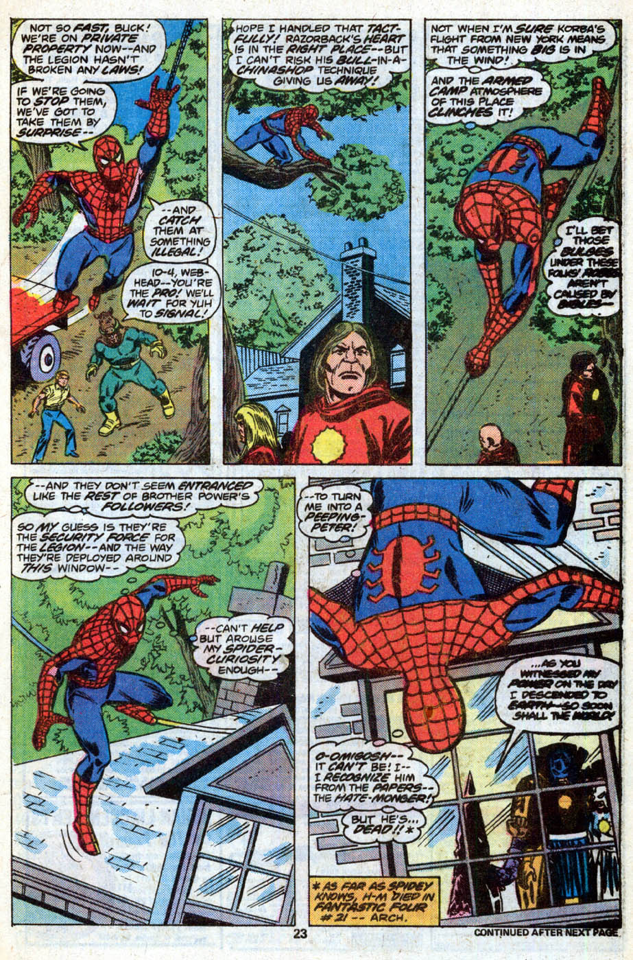 Read online The Spectacular Spider-Man (1976) comic -  Issue #13 - 14