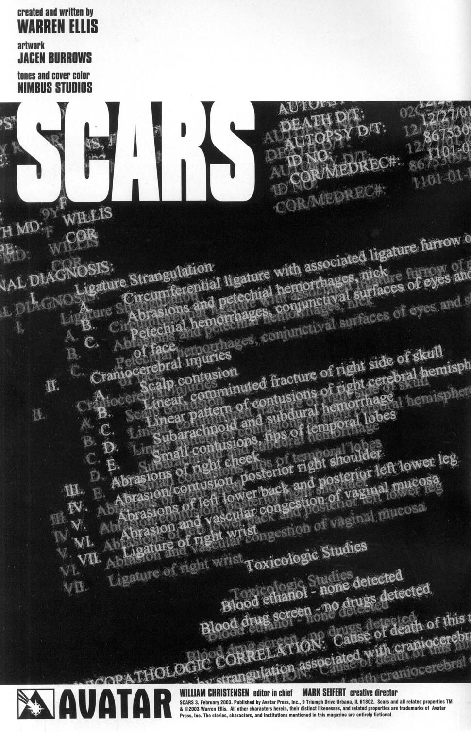 Read online Scars comic -  Issue #3 - 2