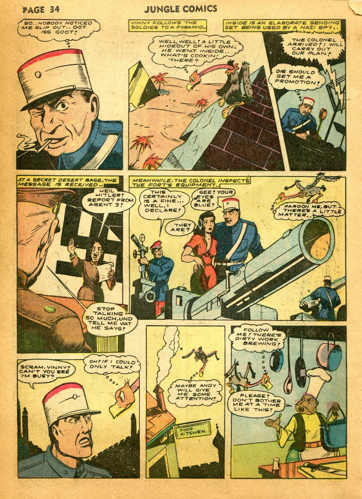 Read online Jungle Comics comic -  Issue #35 - 36