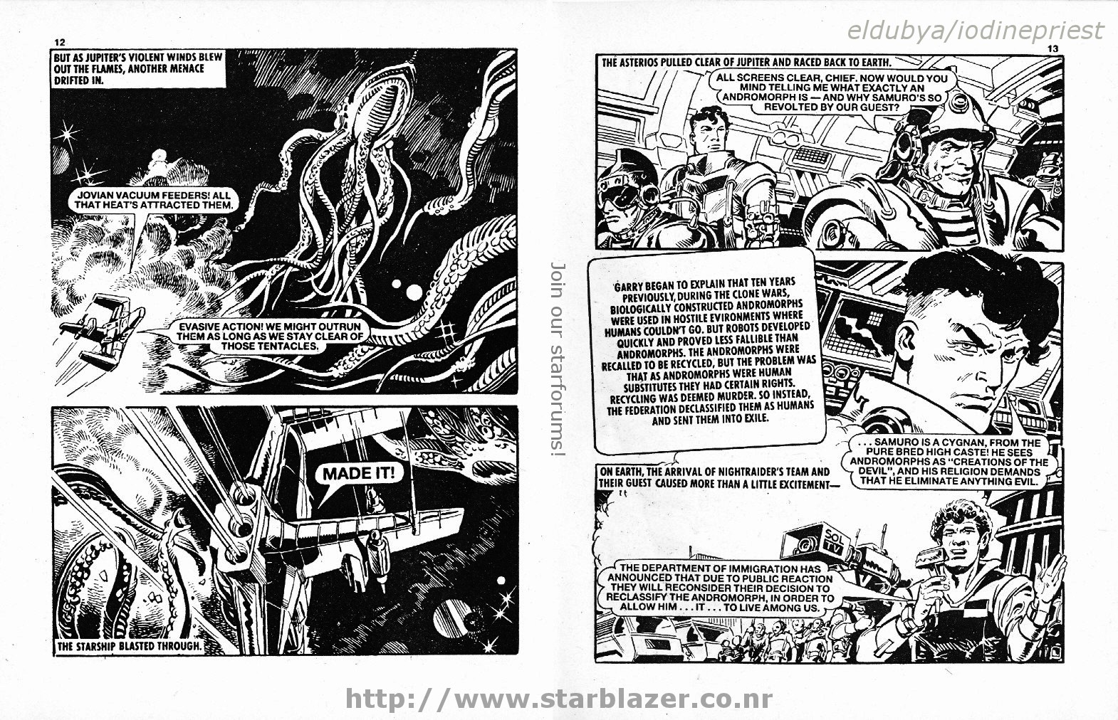 Read online Starblazer comic -  Issue #172 - 8