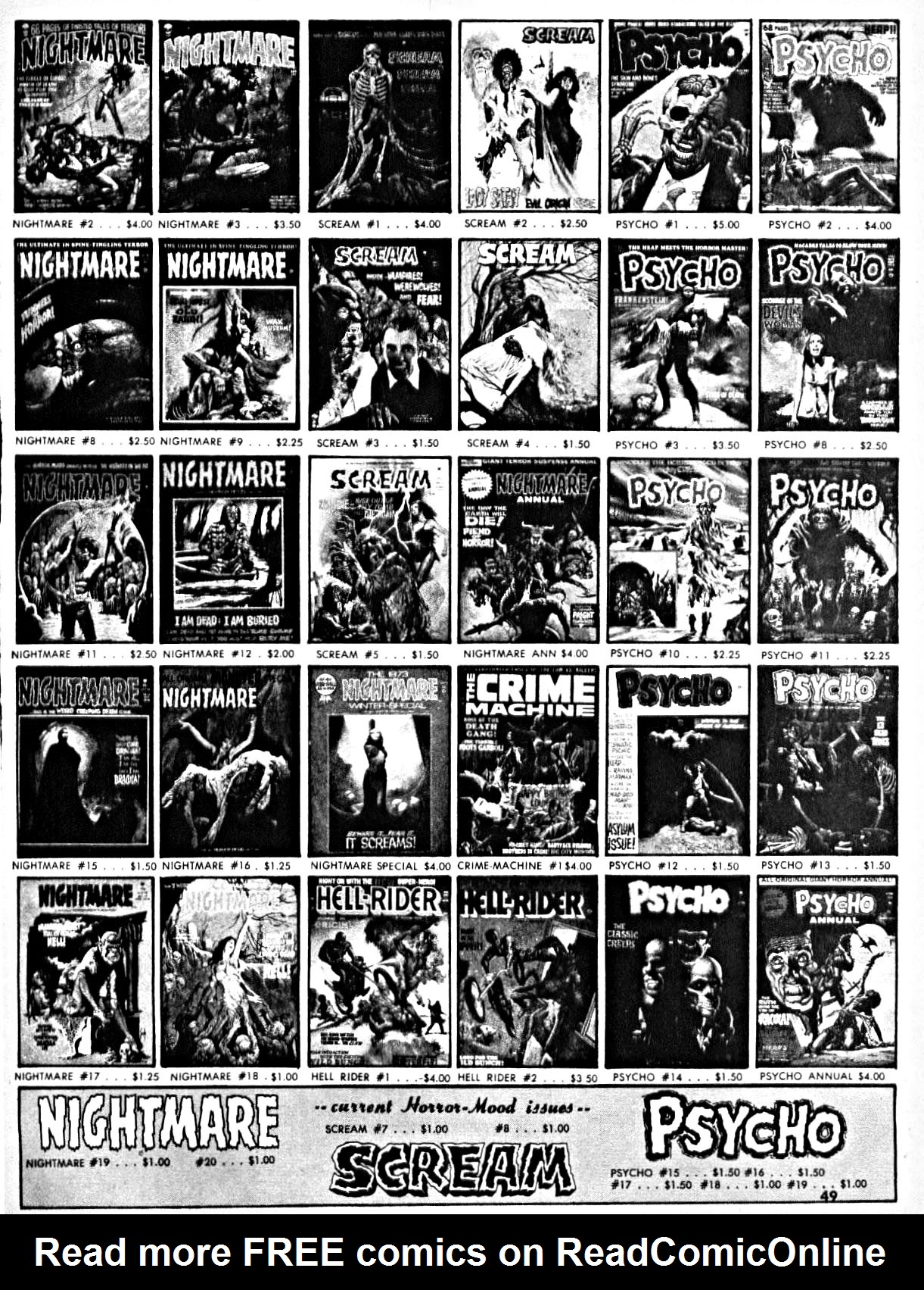 Read online Nightmare (1970) comic -  Issue #20 - 47