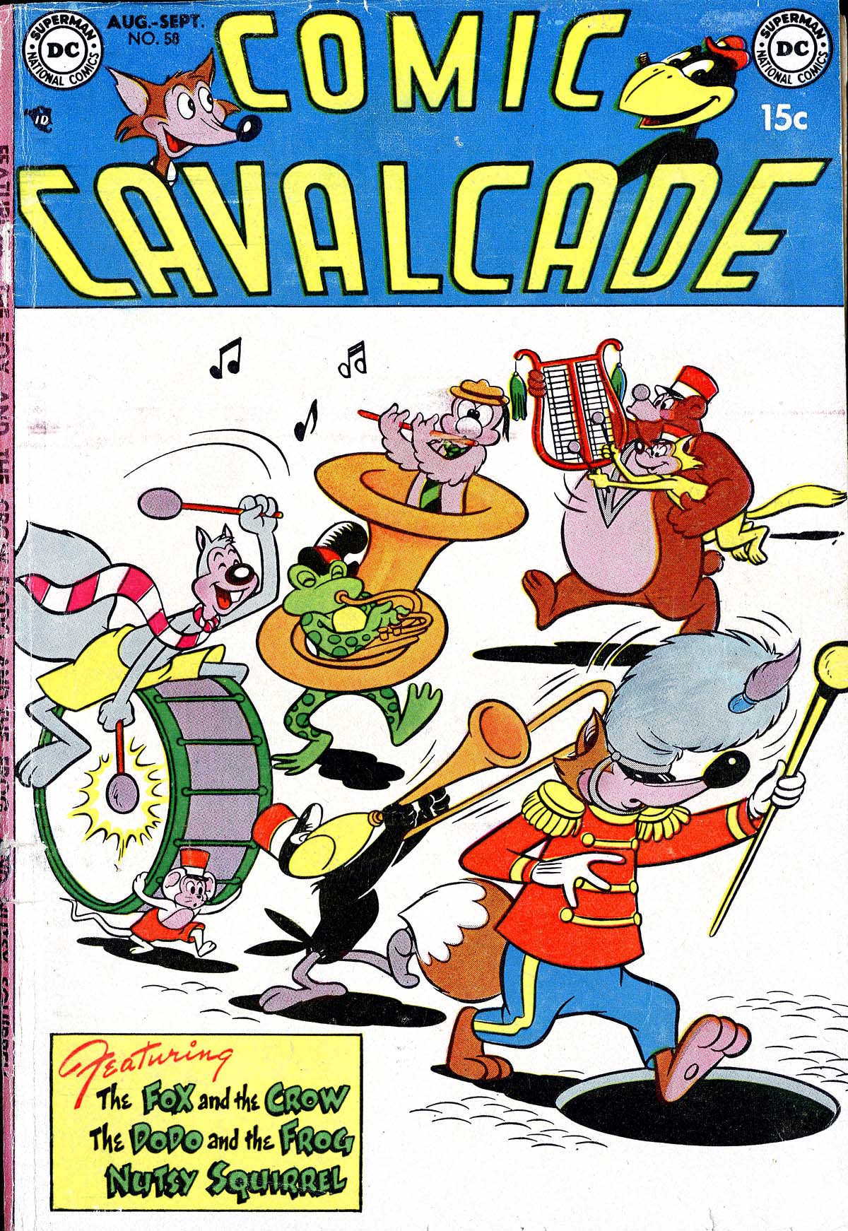 Read online Comic Cavalcade comic -  Issue #58 - 1