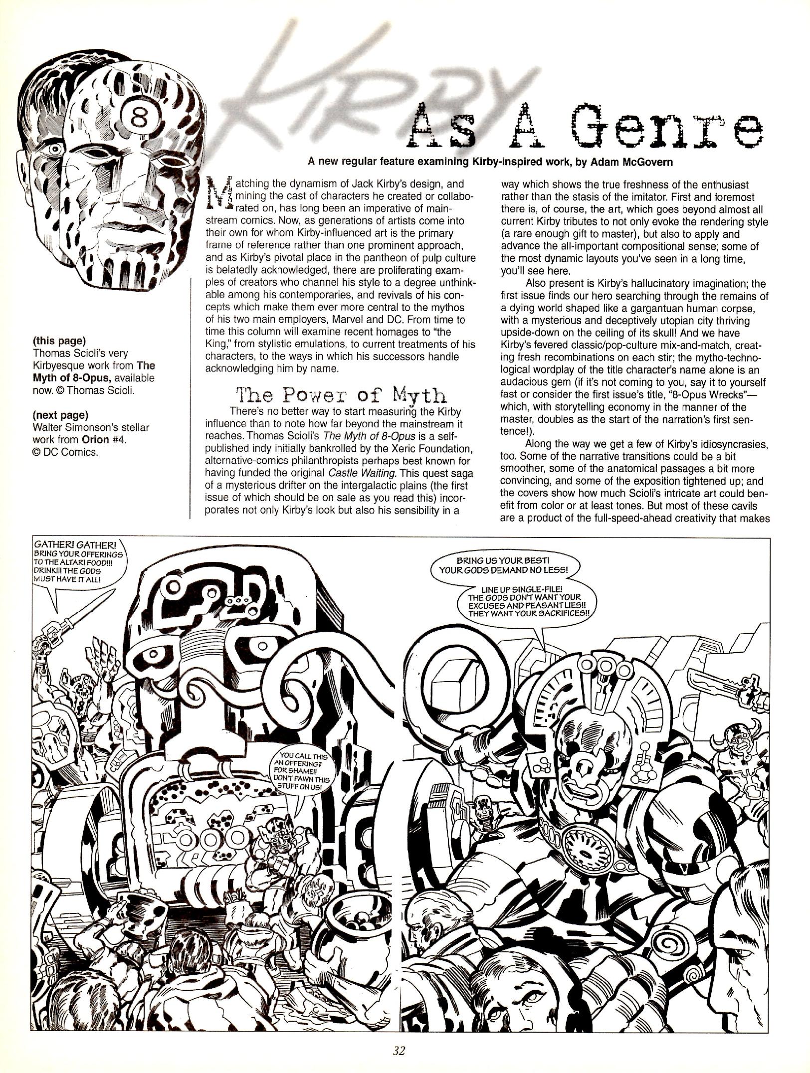 Read online The Jack Kirby Collector comic -  Issue #29 - 32