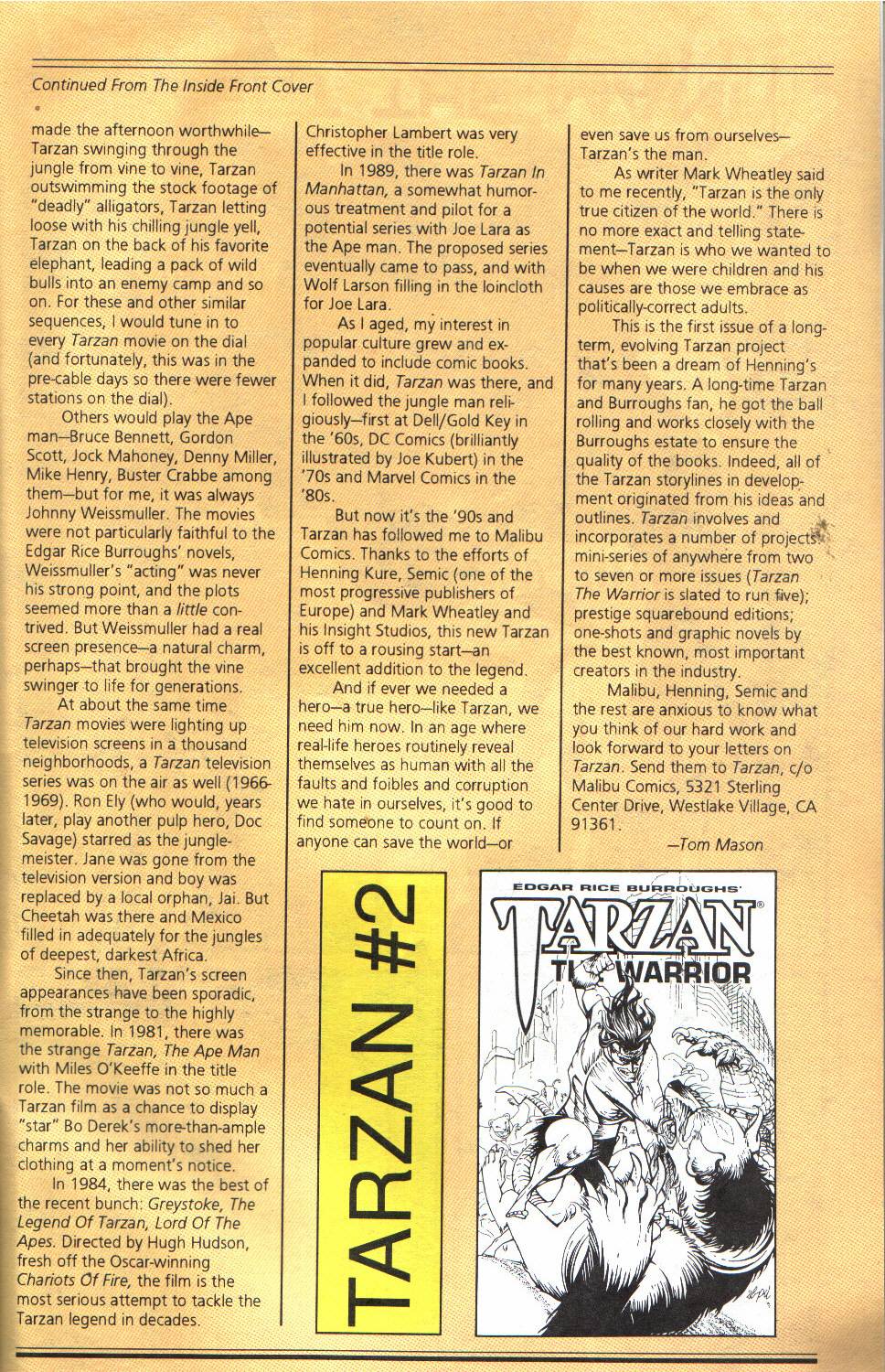 Read online Tarzan the Warrior comic -  Issue #1 - 33