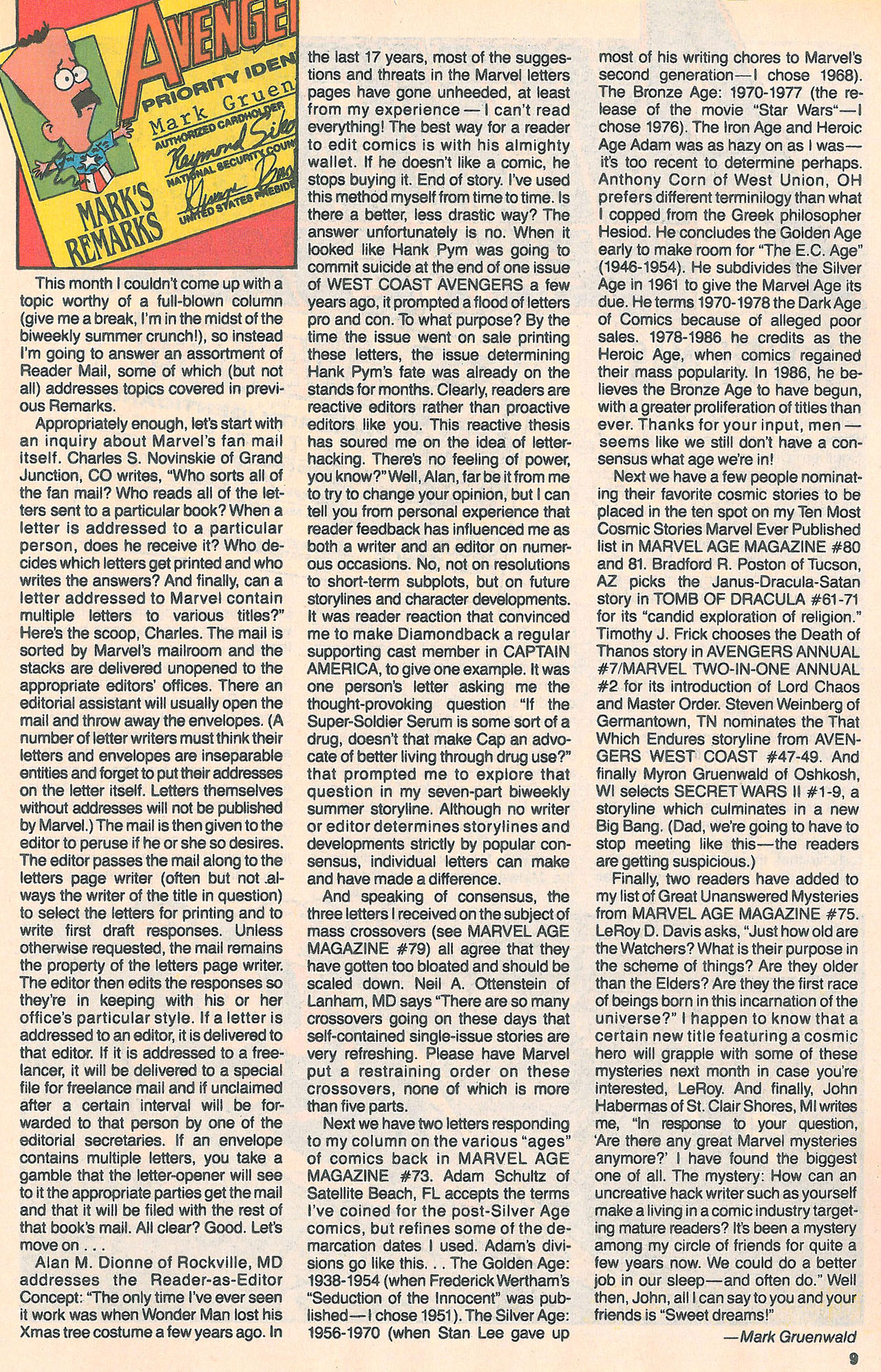 Read online Marvel Age comic -  Issue #93 - 11