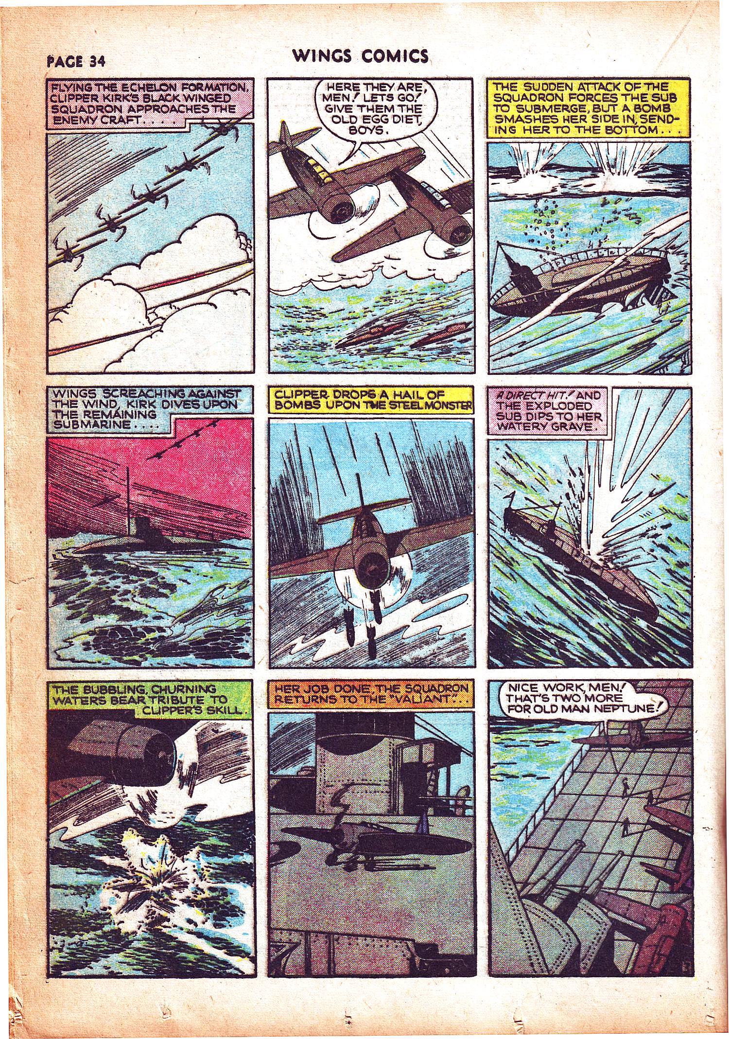Read online Wings Comics comic -  Issue #3 - 36