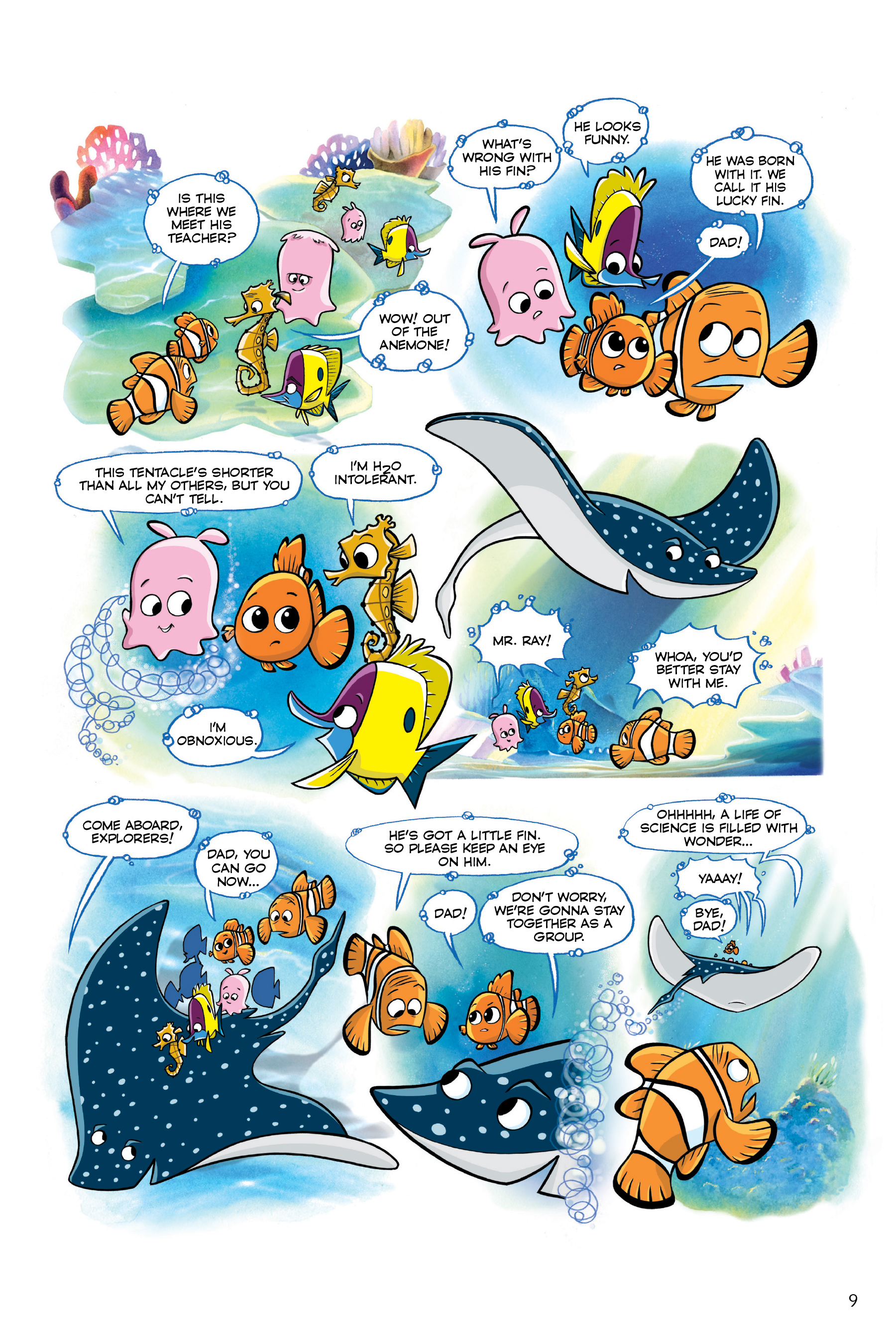 Read online Disney/PIXAR Finding Nemo and Finding Dory: The Story of the Movies in Comics comic -  Issue # TPB - 9