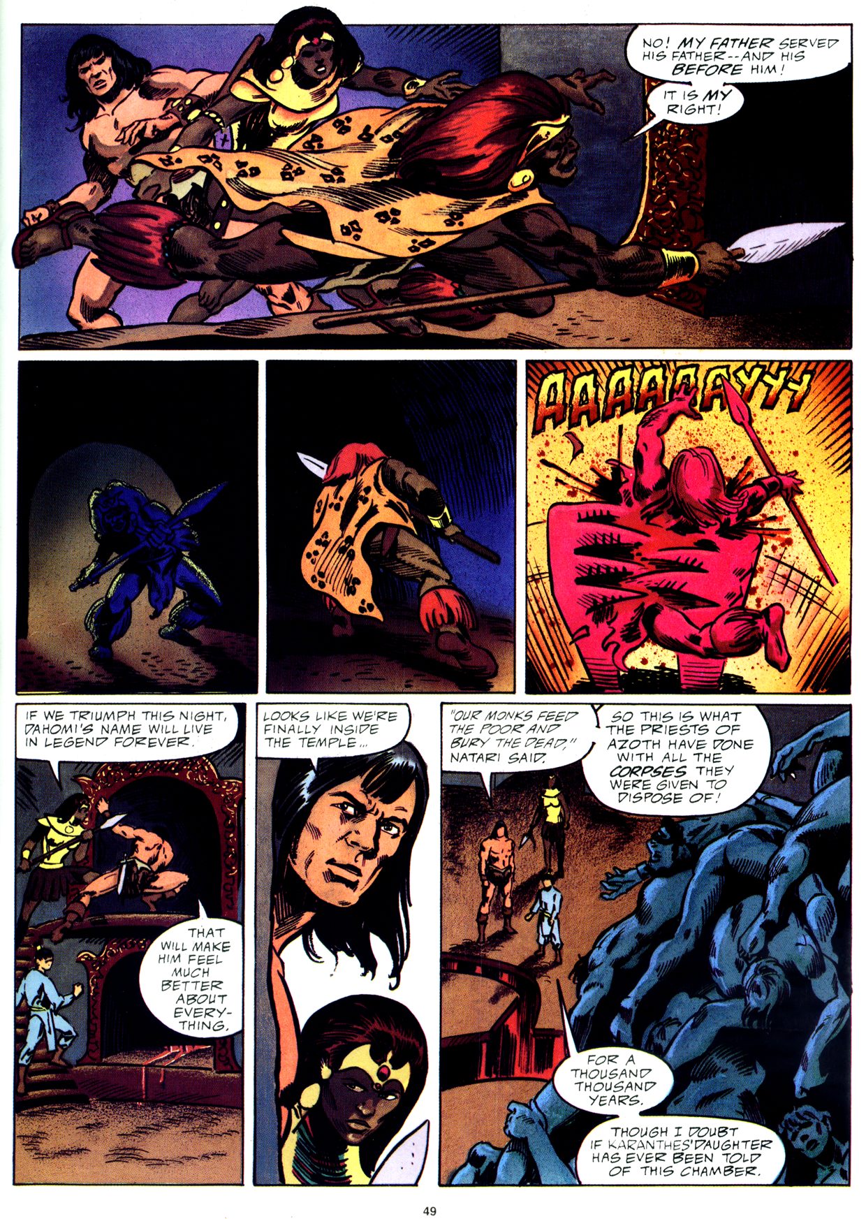 Read online Marvel Graphic Novel comic -  Issue #59 - Conan - The Horn of Azoth - 49