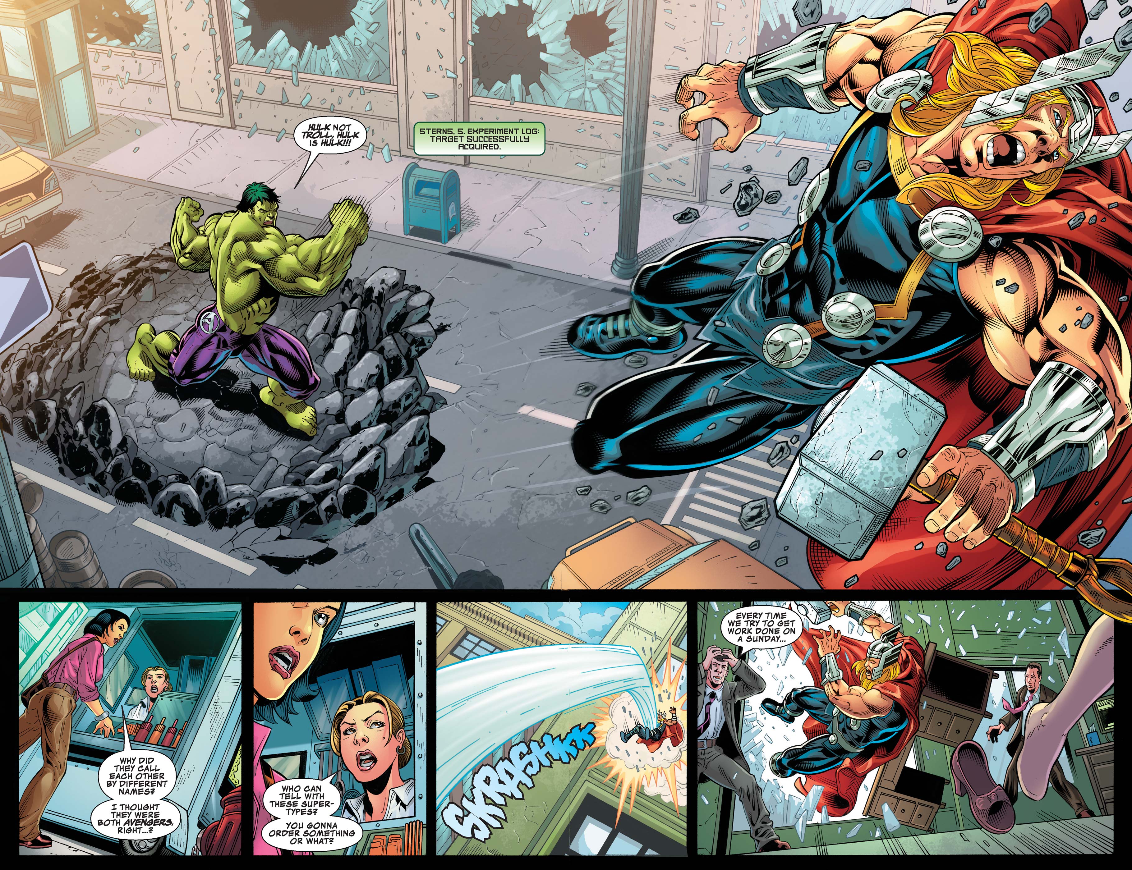 Read online The Incredible Hulk vs. The Mighty Thor: New York Jets Exclusive comic -  Issue # Full - 4