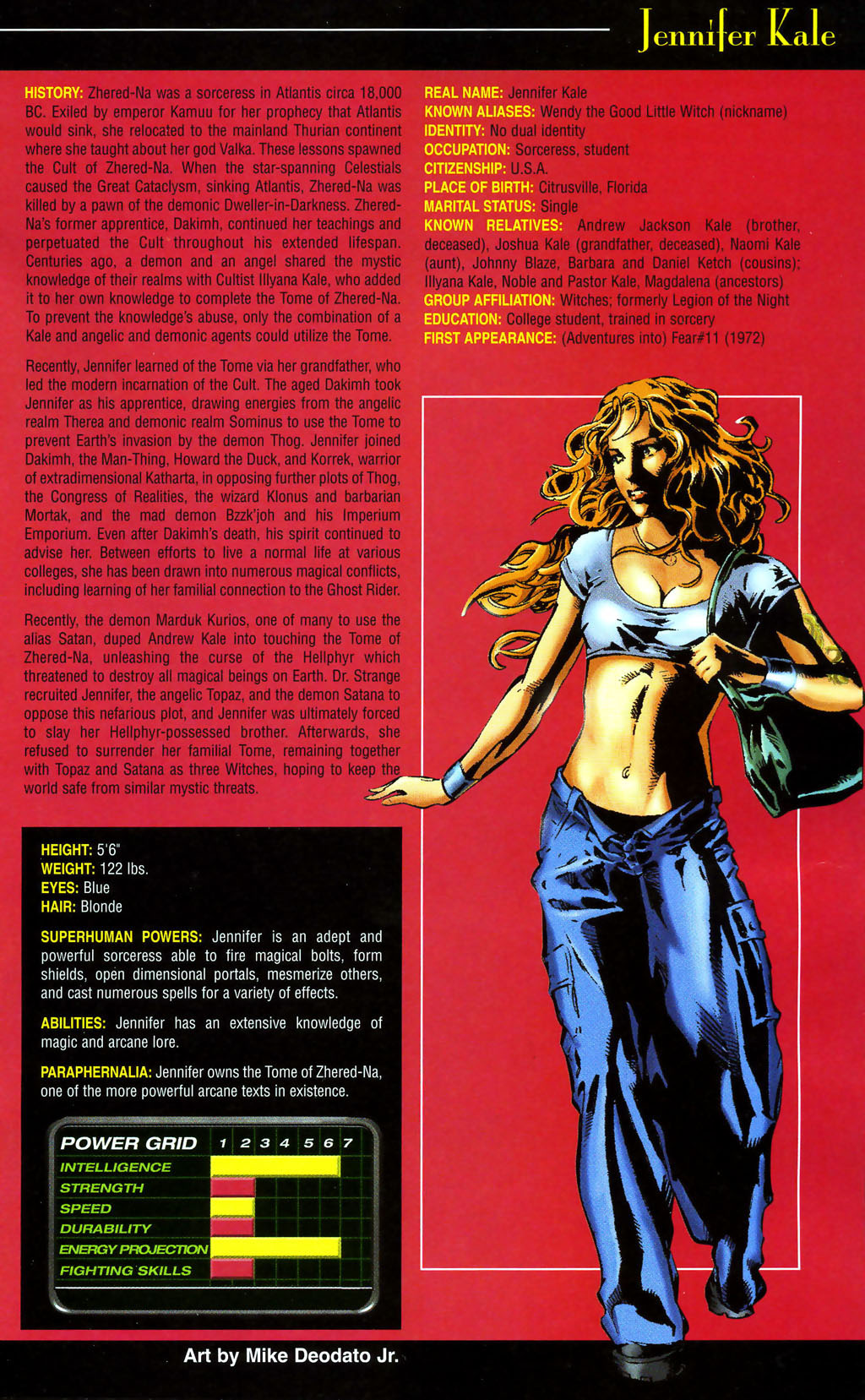 Read online Official Handbook of the Marvel Universe: Women of Marvel 2005 comic -  Issue # Full - 19