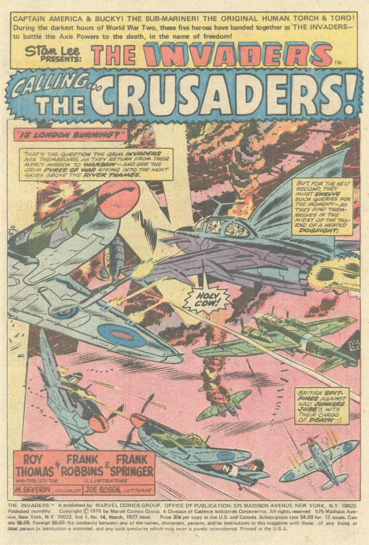 Read online The Invaders (1975) comic -  Issue #14 - 2