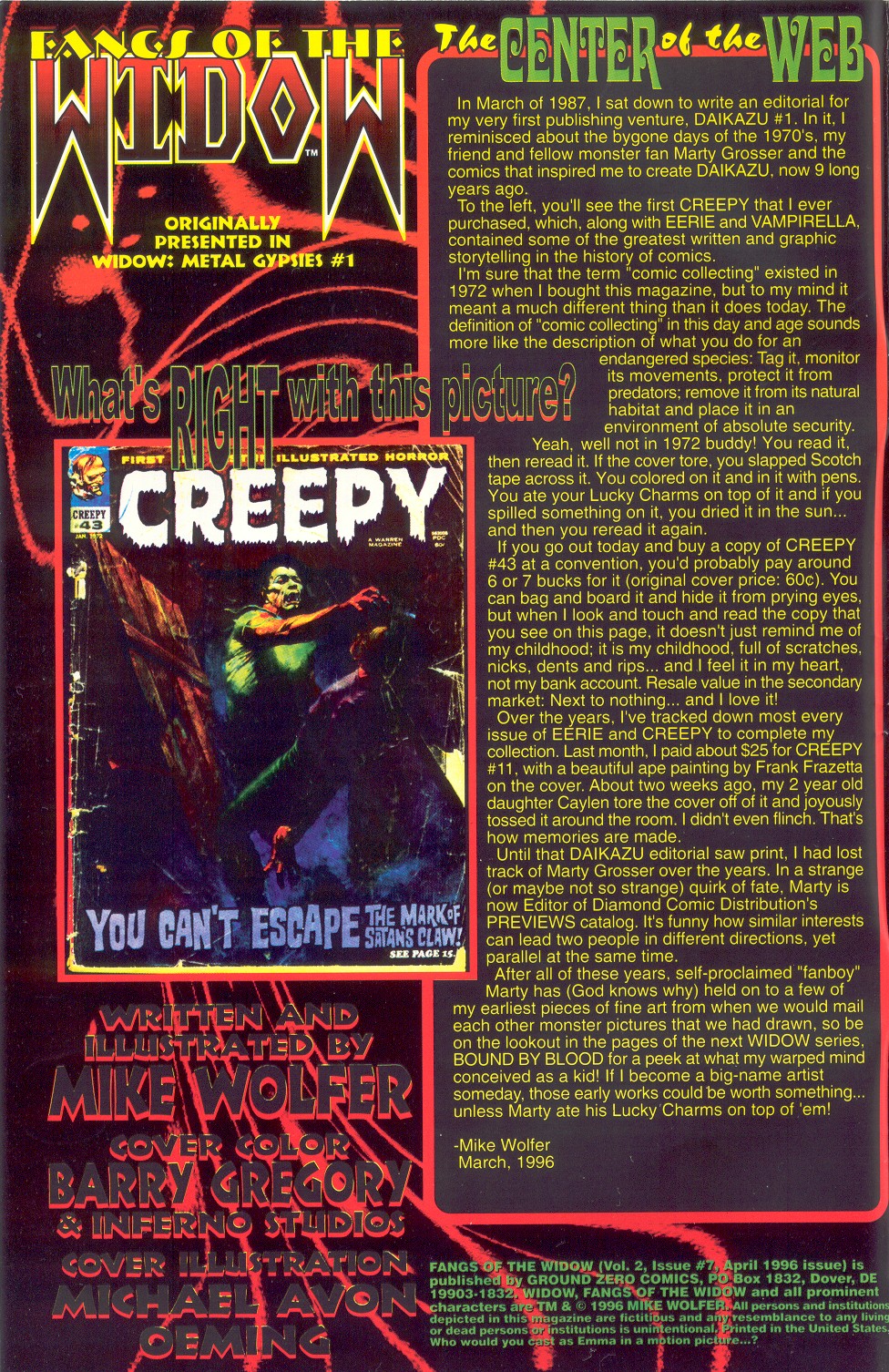 Read online Fangs of the Widow comic -  Issue #7 - 2