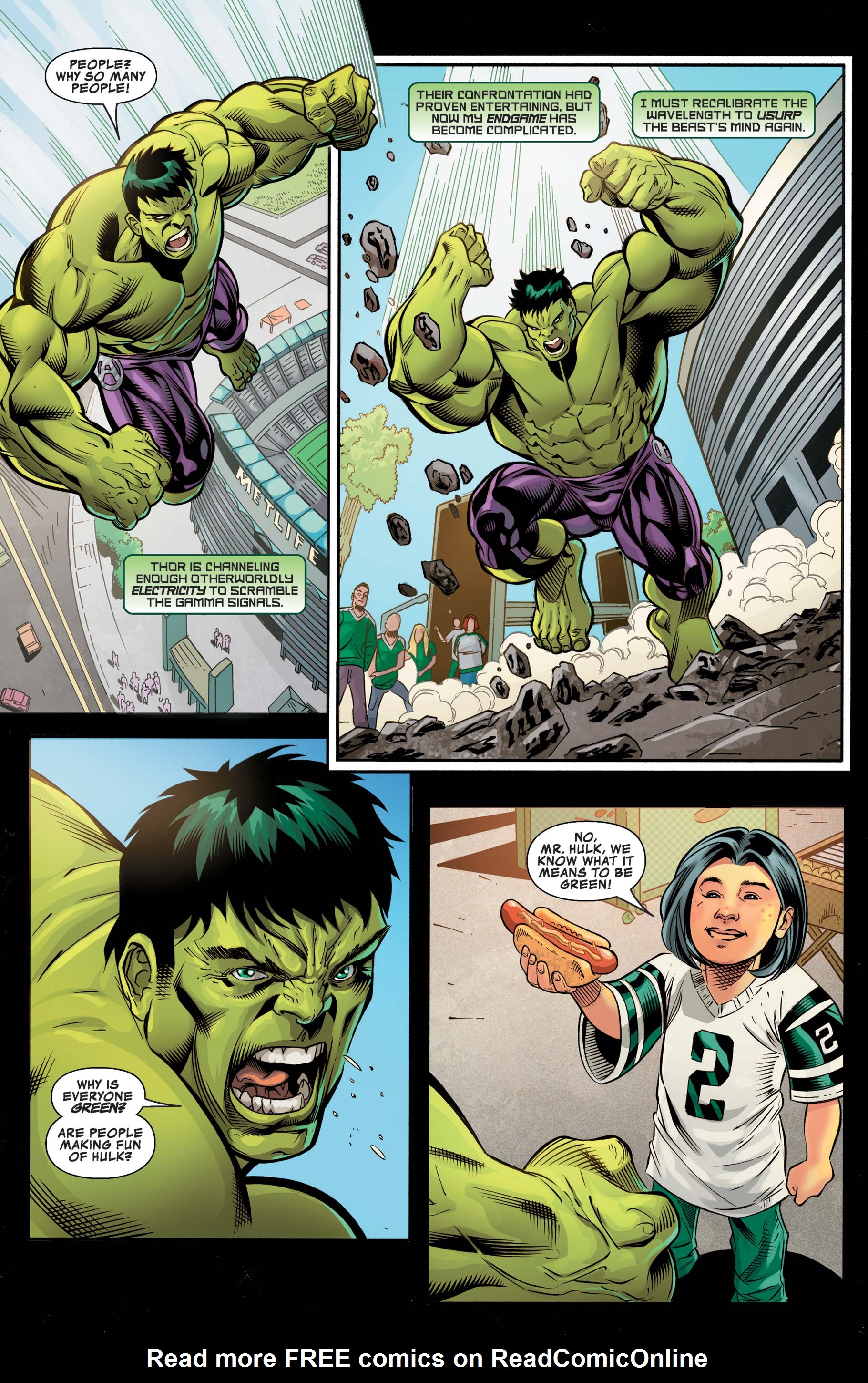 Read online The Incredible Hulk vs. The Mighty Thor: New York Jets Exclusive comic -  Issue # Full - 13