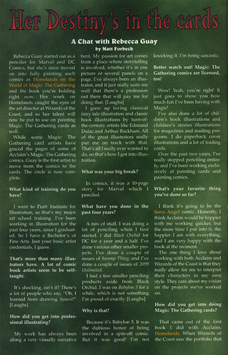 Serra Angel on the World of Magic: The Gathering issue Full - Page 58