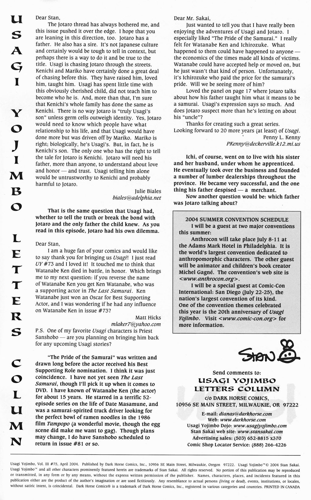 Read online Usagi Yojimbo (1996) comic -  Issue #75 - 27
