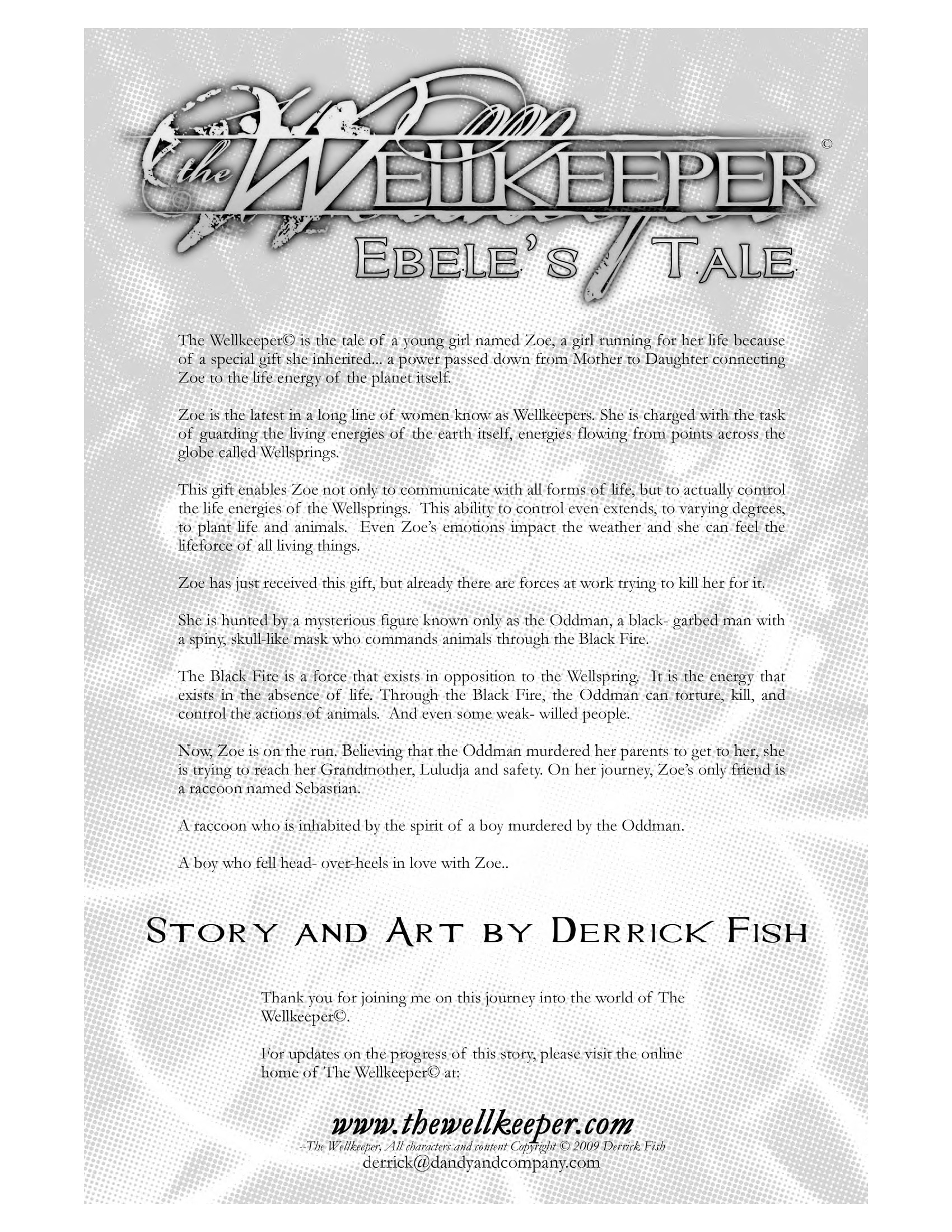 Read online The Wellkeeper comic -  Issue #0 - 2
