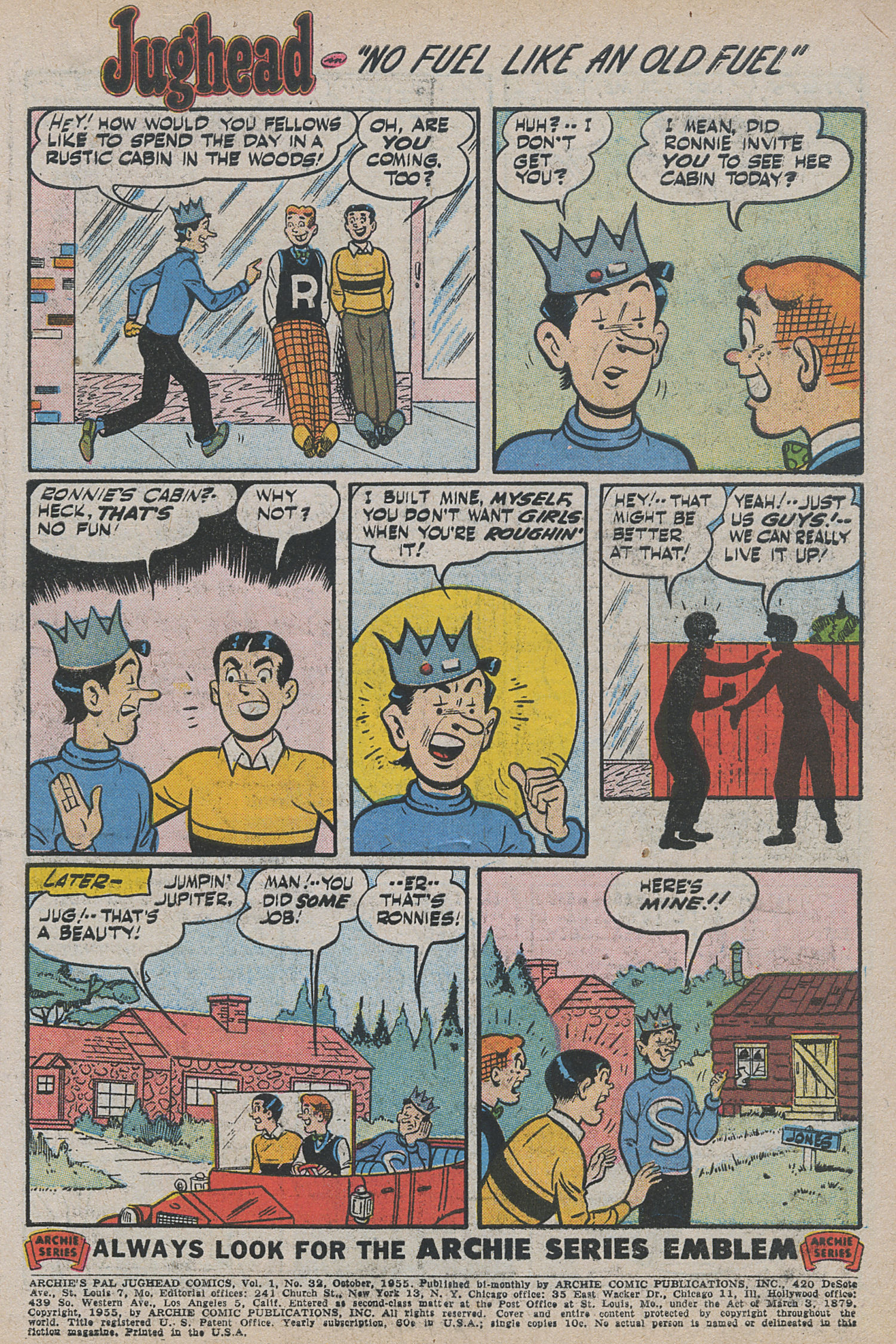 Read online Archie's Pal Jughead comic -  Issue #32 - 3