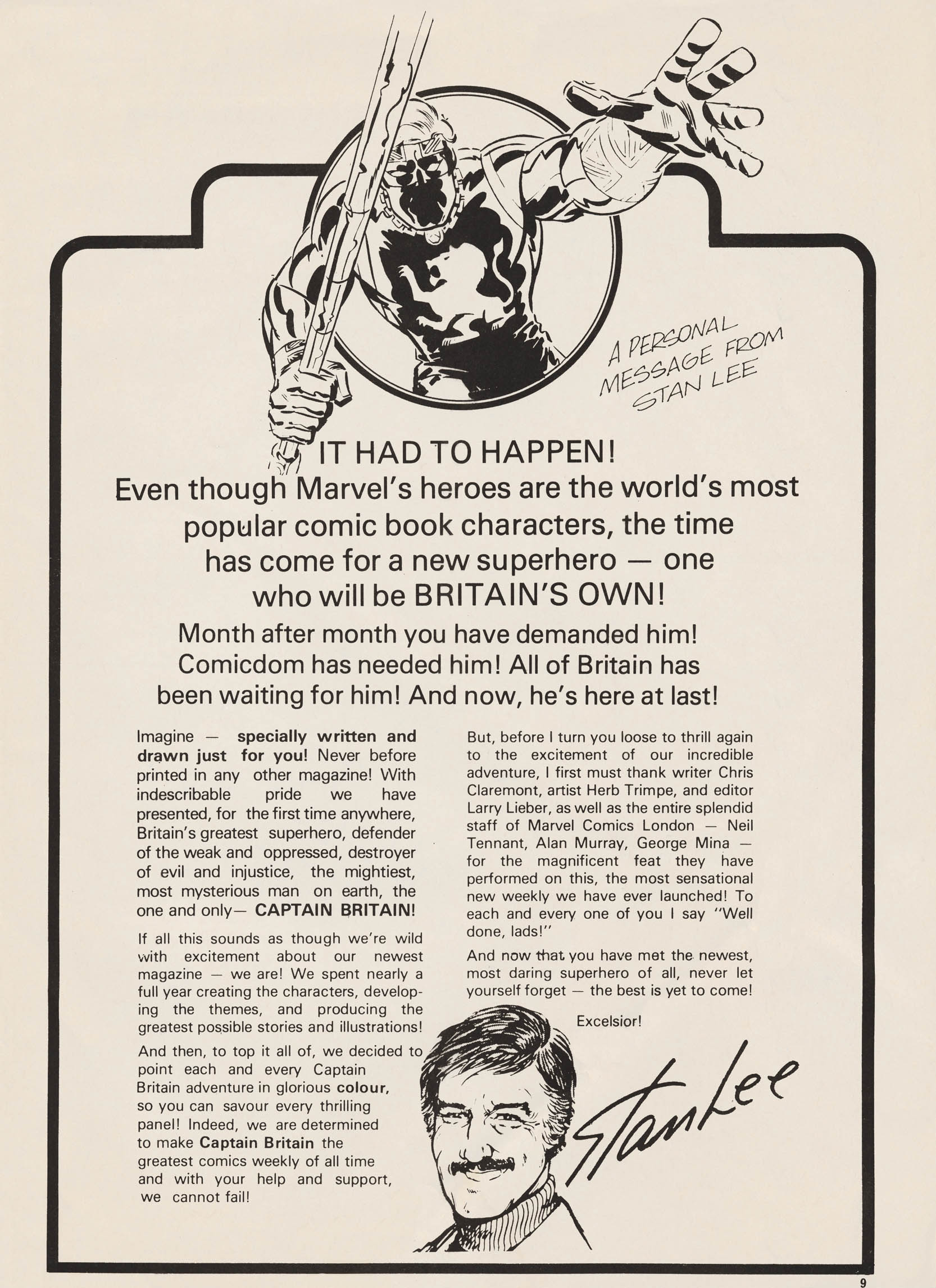 Read online Captain Britain (1976) comic -  Issue #1 - 9