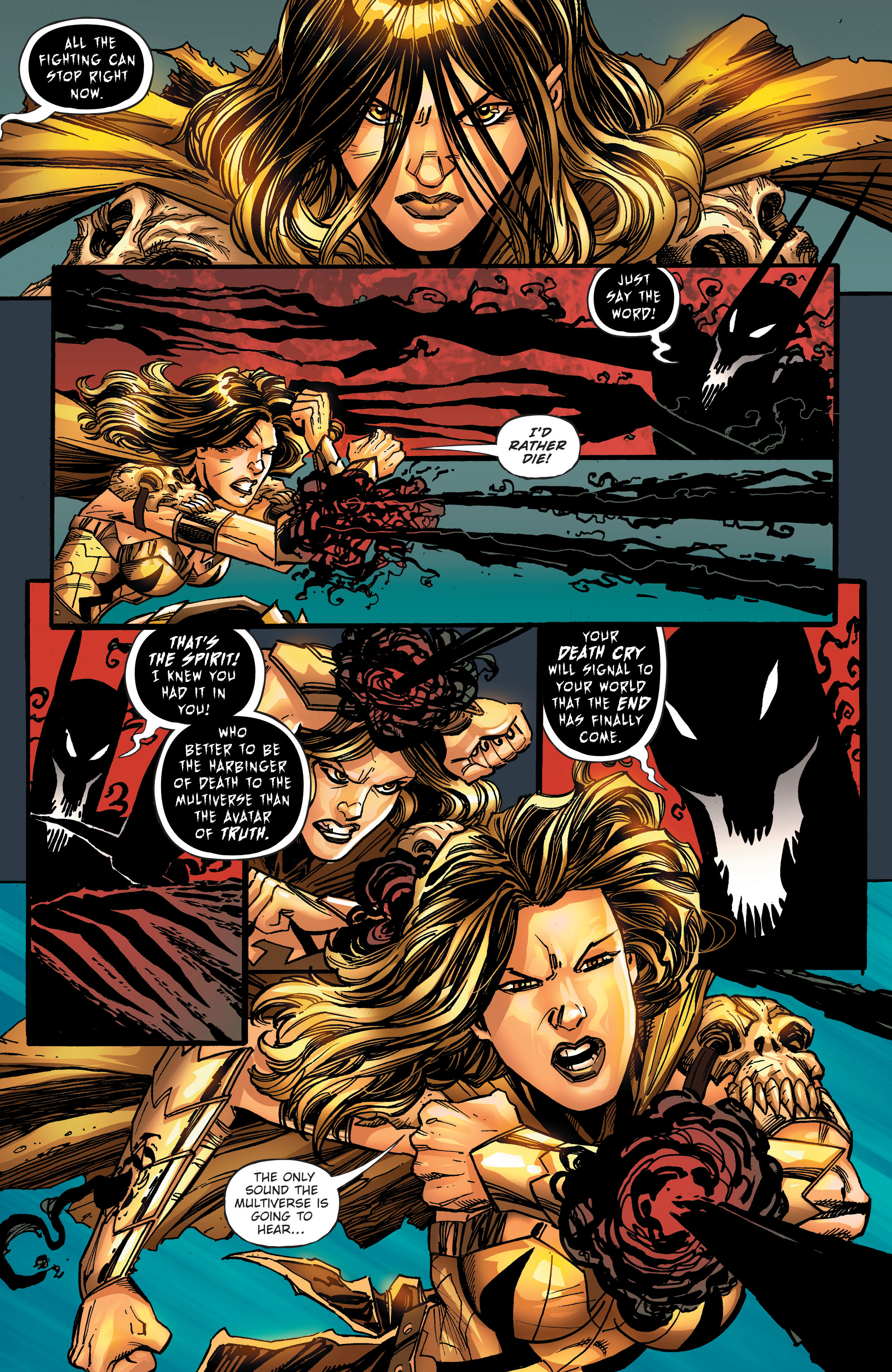 Read online Dark Nights: Death Metal The Last 52: War of the Multiverses comic -  Issue # TPB - 17
