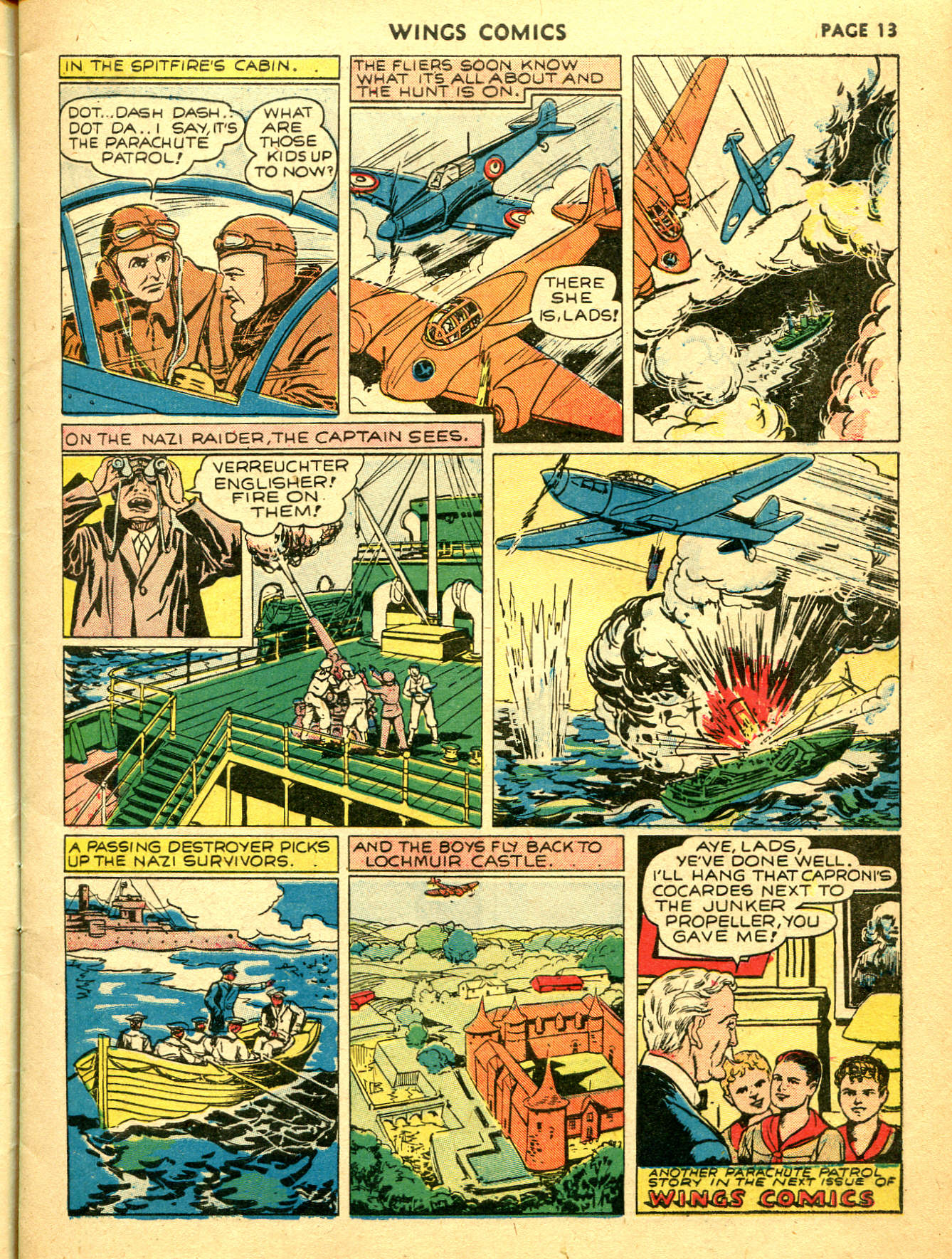Read online Wings Comics comic -  Issue #7 - 15