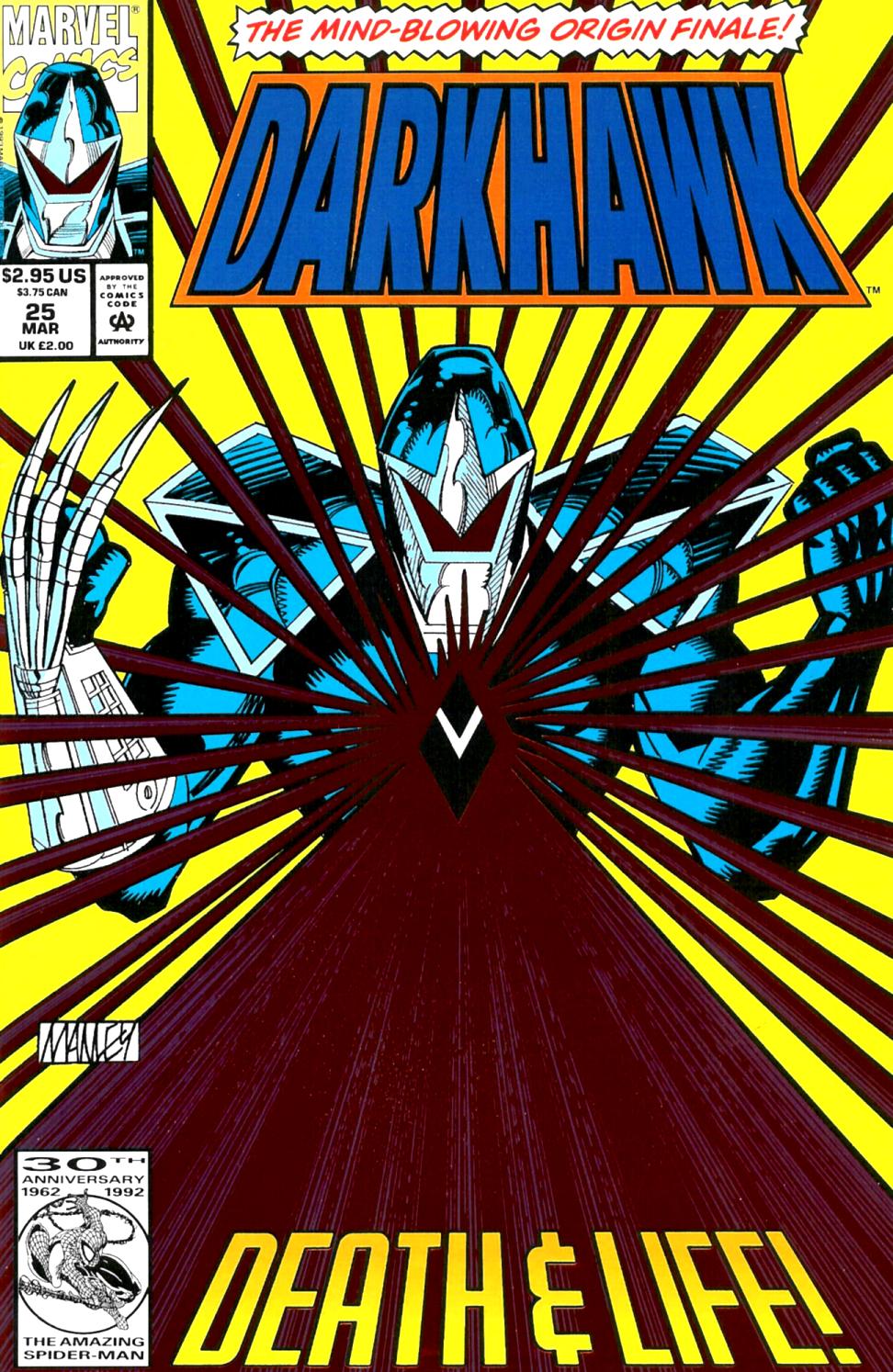 Read online Darkhawk (1991) comic -  Issue #25 - 1
