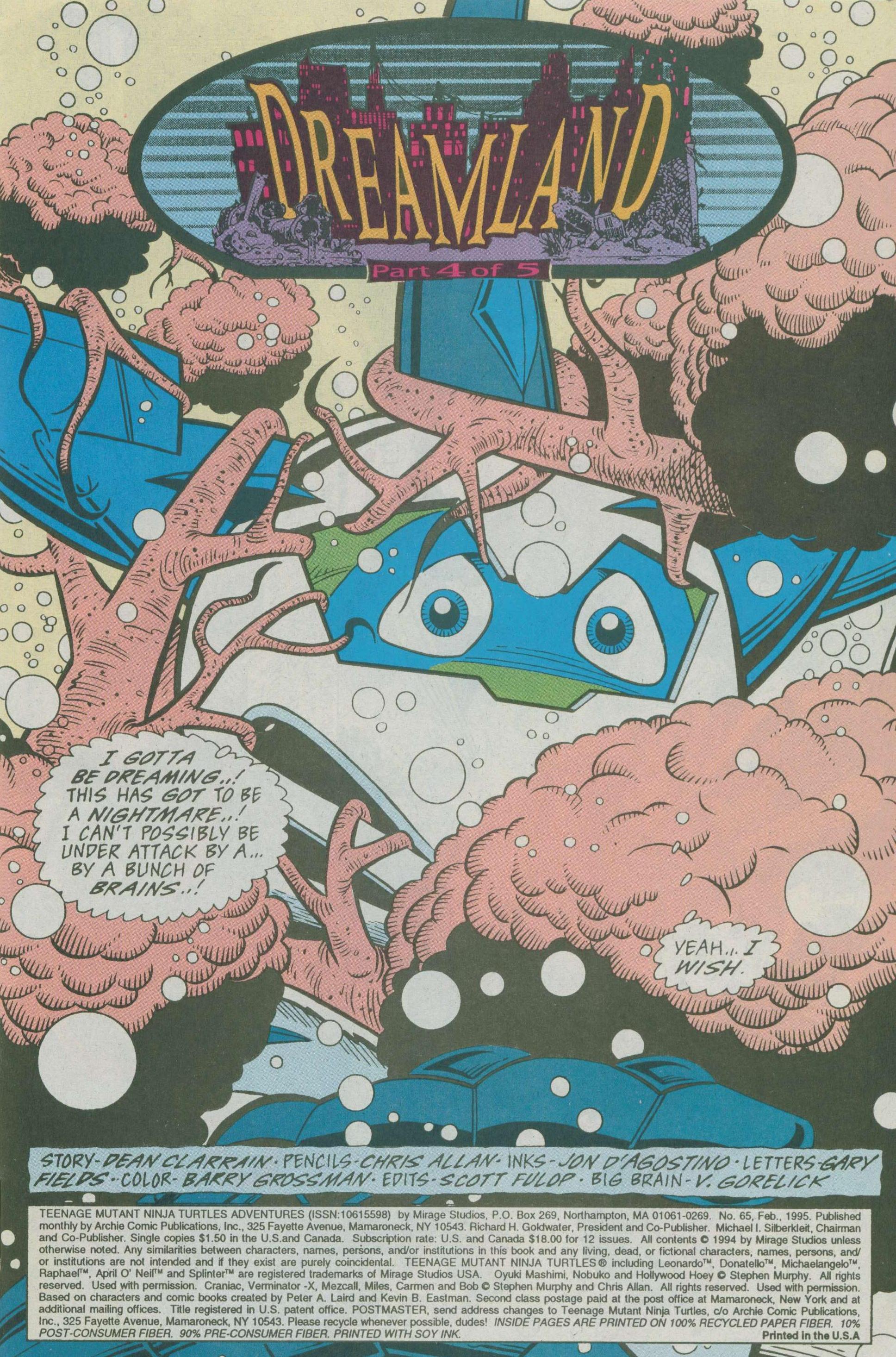 Read online Teenage Mutant Ninja Turtles Adventures (1989) comic -  Issue #65 - 3