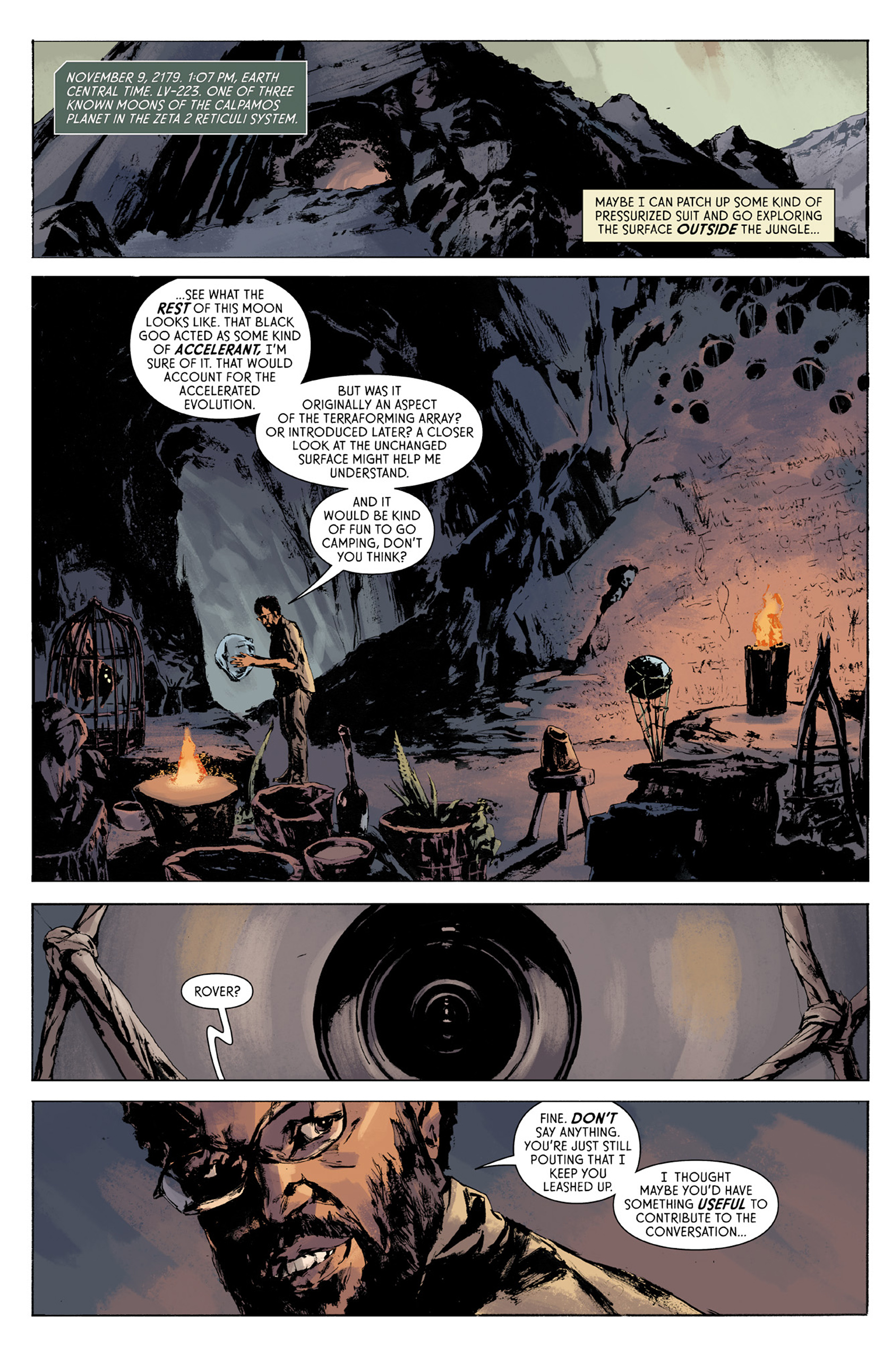 Read online Aliens: Fire and Stone comic -  Issue #4 - 4